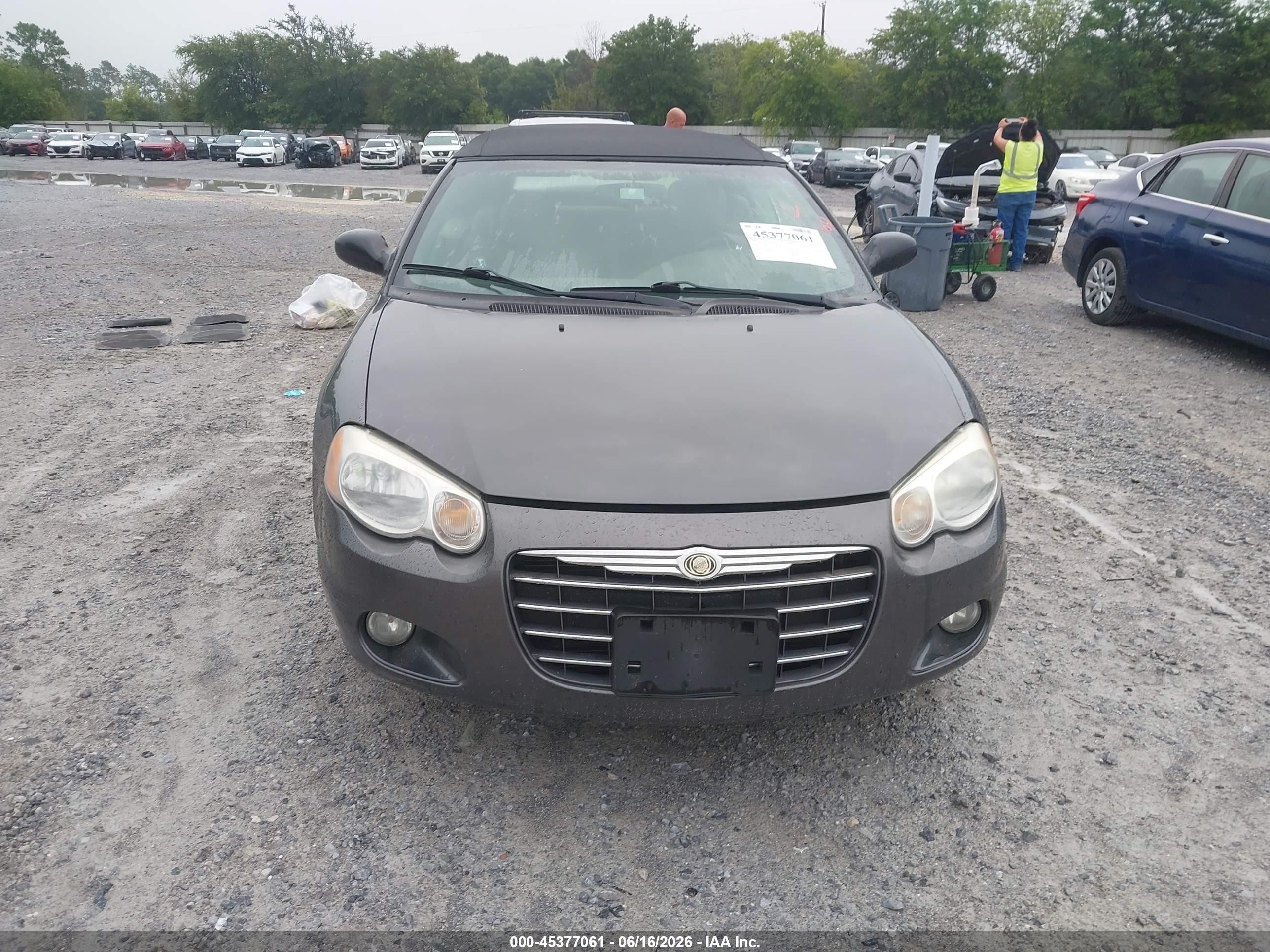 2005 Chrysler Sebring Touring Серый vin: 1C3EL55RX5N638482