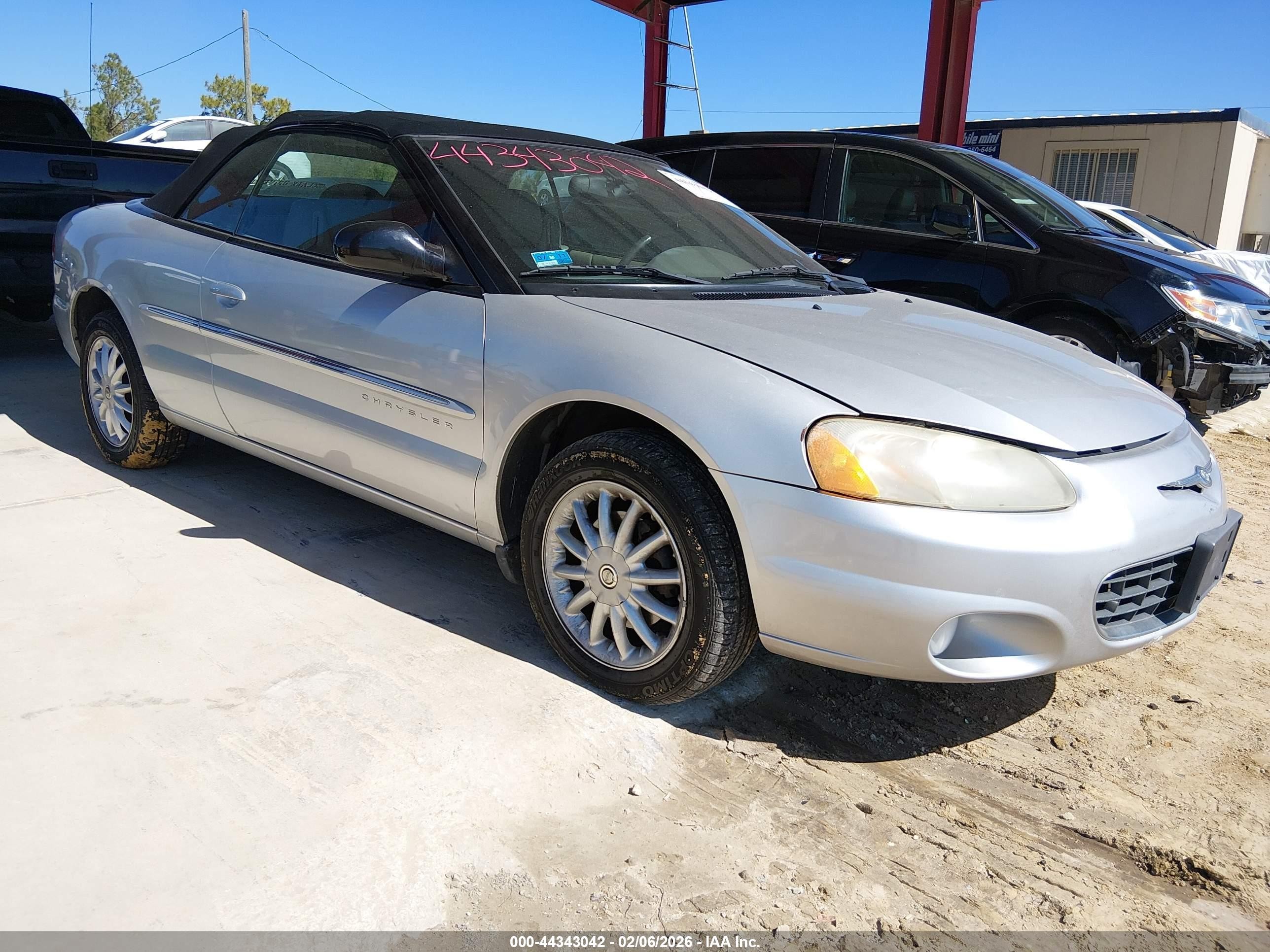 2001 Chrysler Sebring Lxi Silver vin: 1C3EL55U11N638370