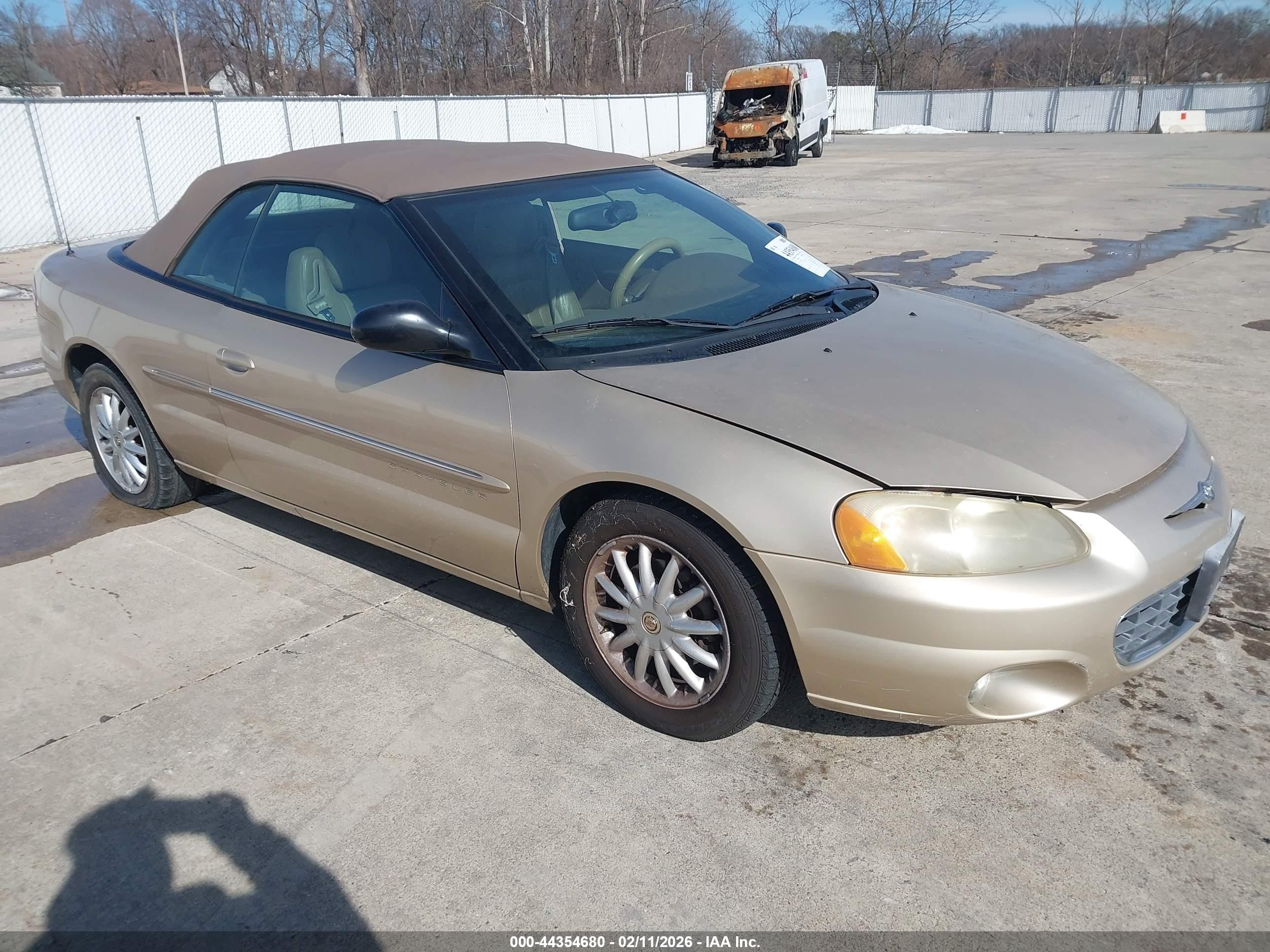 2001 Chrysler Sebring Lxi Brown vin: 1C3EL55U41N685585