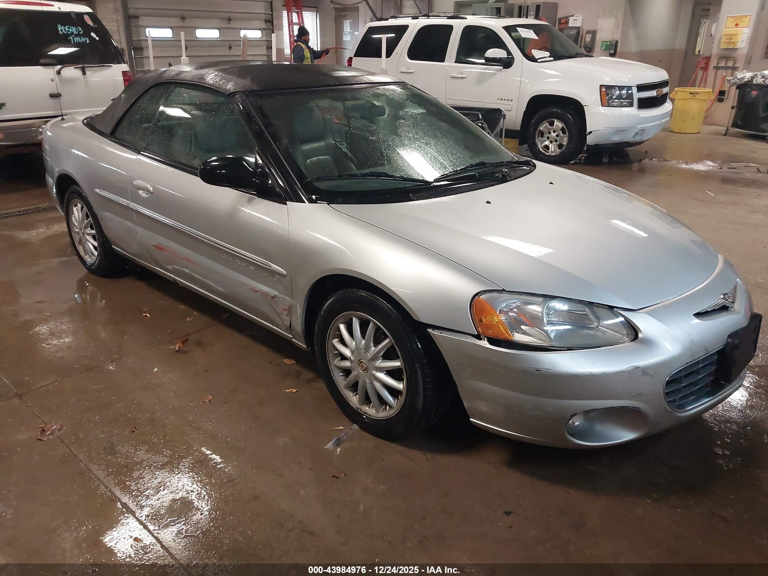 2001 Chrysler Sebring Lxi Silver vin: 1C3EL55U41N693637