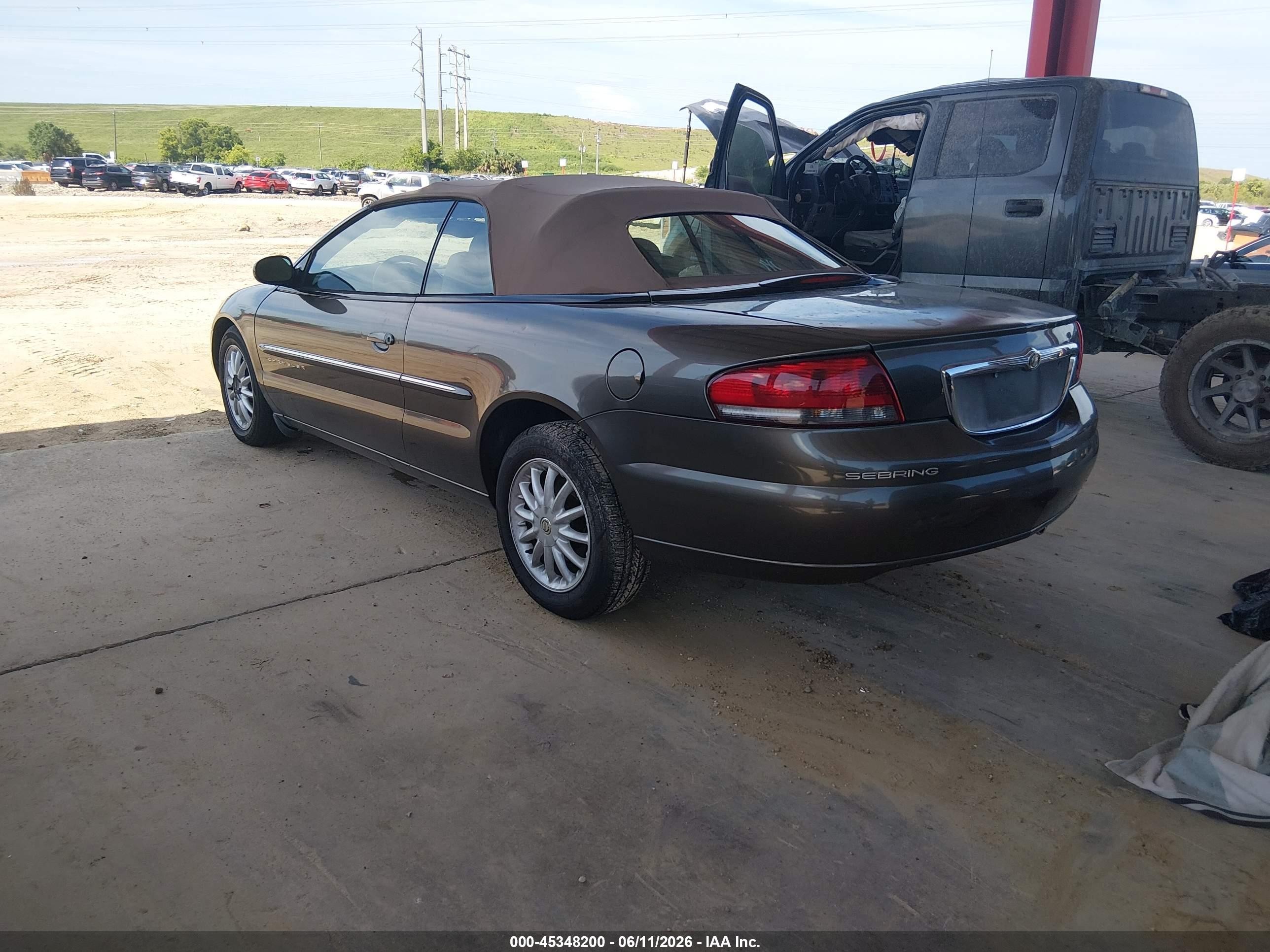 2001 Chrysler Sebring Lxi Gray vin: 1C3EL55U61N580885