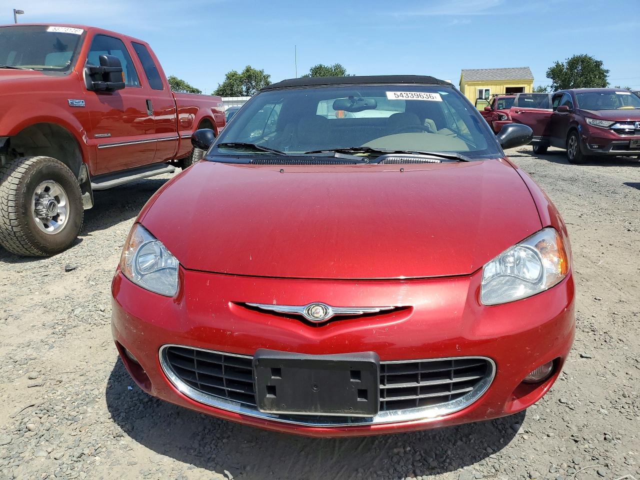 2001 Chrysler Sebring Lxi Красный vin: 1C3EL55U61N601055