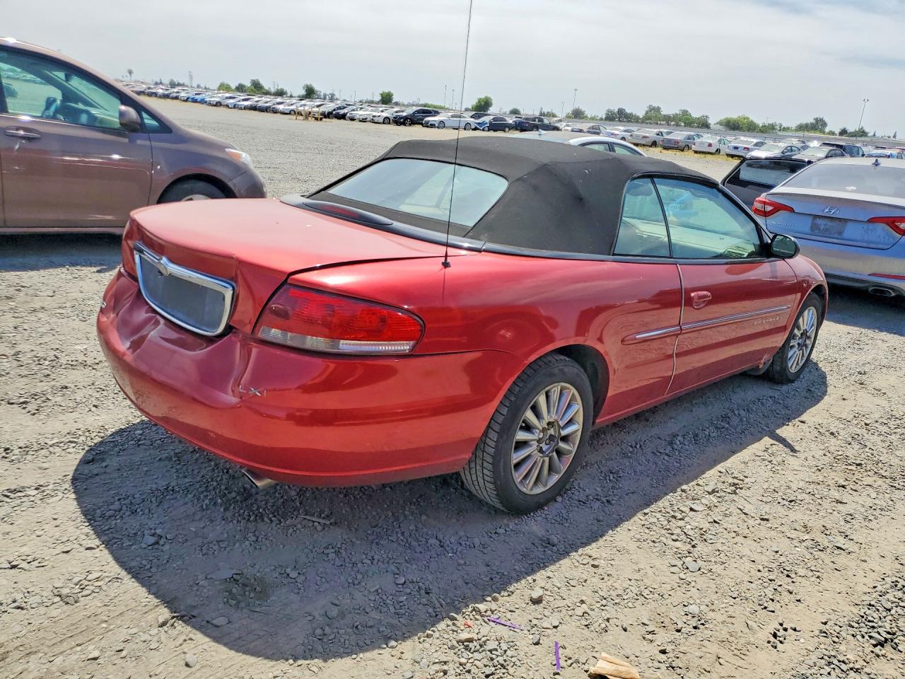2001 Chrysler Sebring Lxi Красный vin: 1C3EL55U61N601055