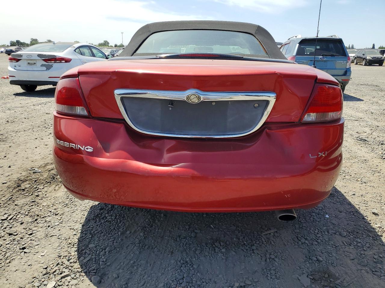 2001 Chrysler Sebring Lxi Красный vin: 1C3EL55U61N601055