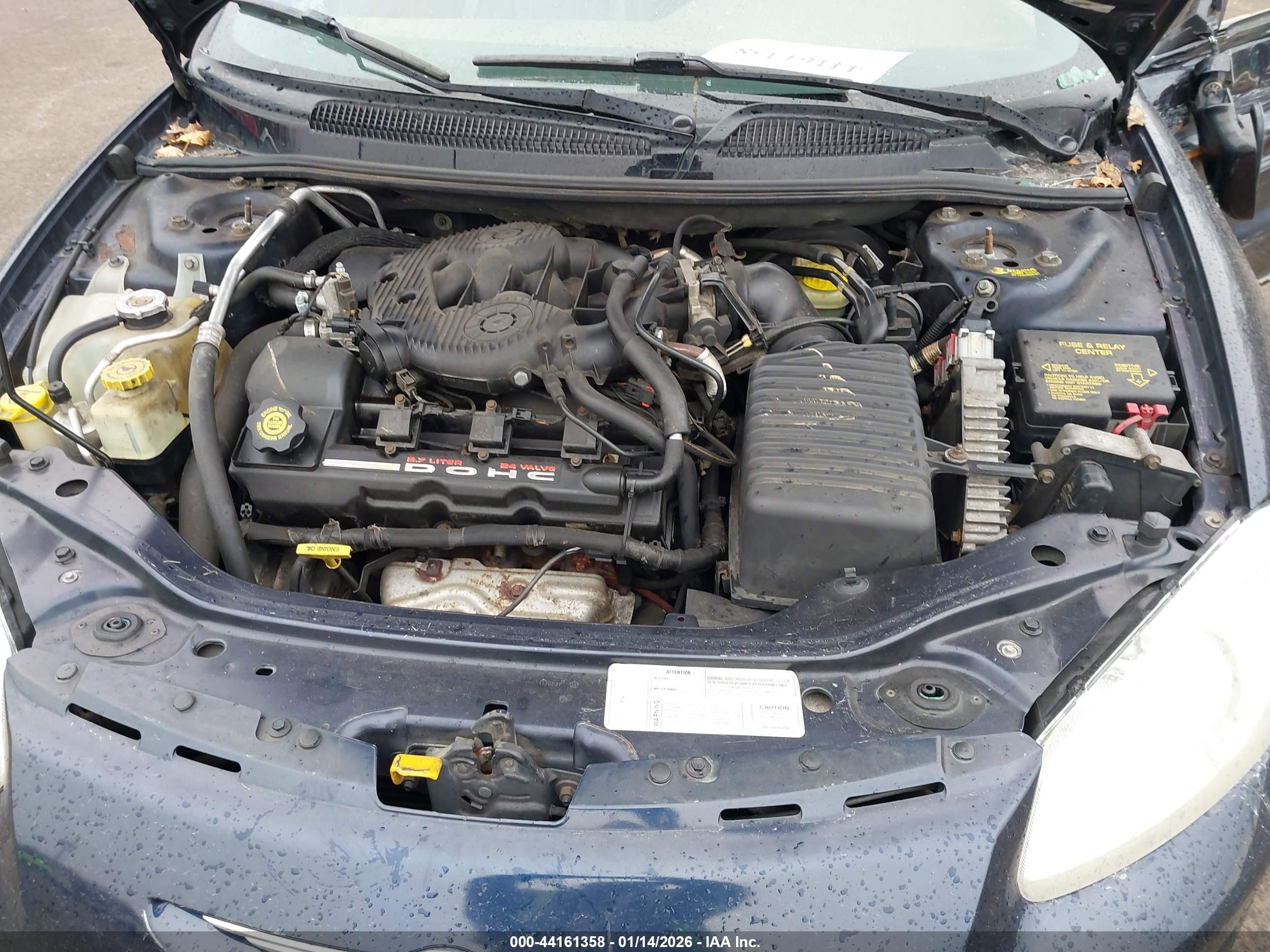 2001 Chrysler Sebring Lxi Blue vin: 1C3EL55U71N599431