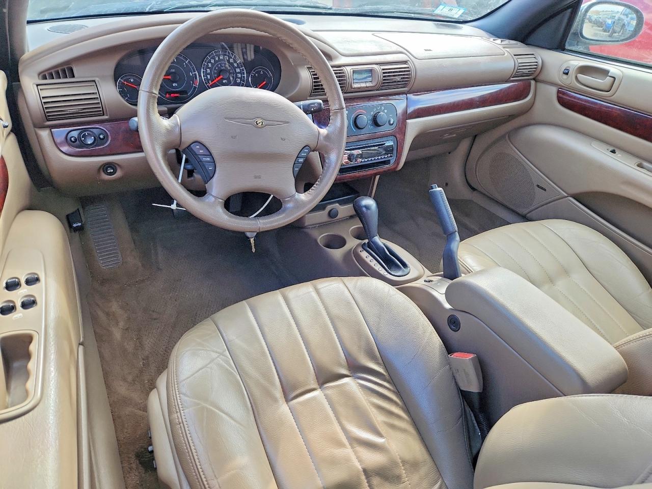 2001 Chrysler Sebring Lxi Бордовый vin: 1C3EL55U71N637515