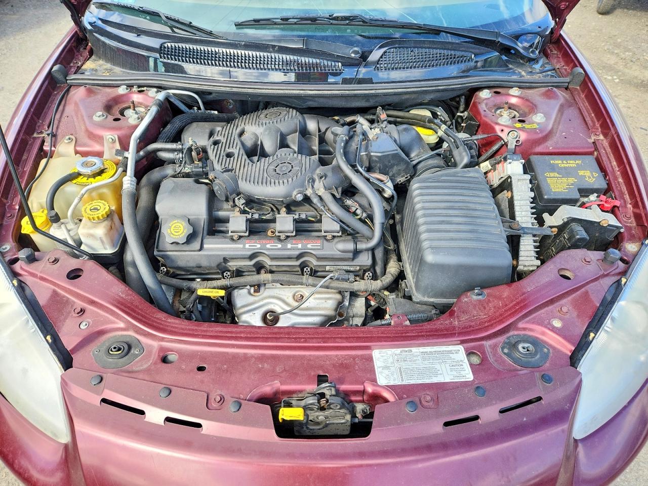 2001 Chrysler Sebring Lxi Бордовый vin: 1C3EL55U71N637515