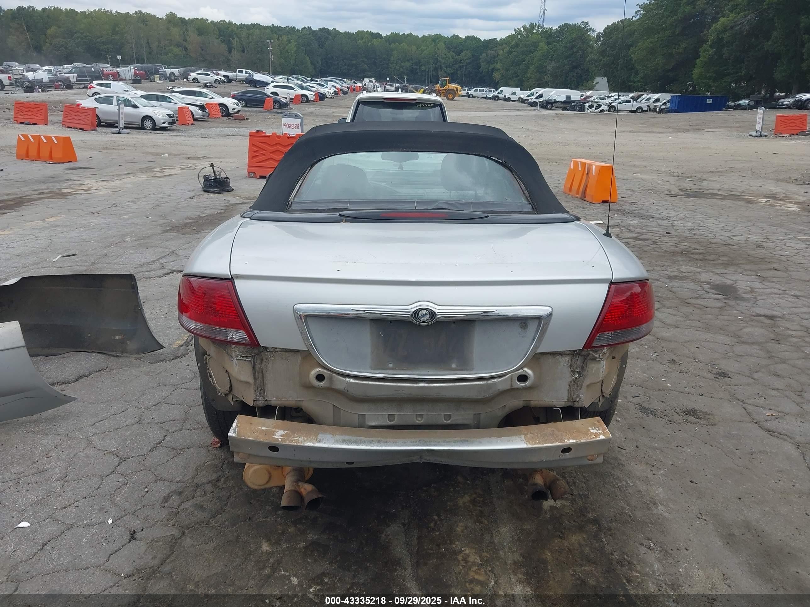 2001 Chrysler Sebring Lxi Серый vin: 1C3EL55UX1N500410