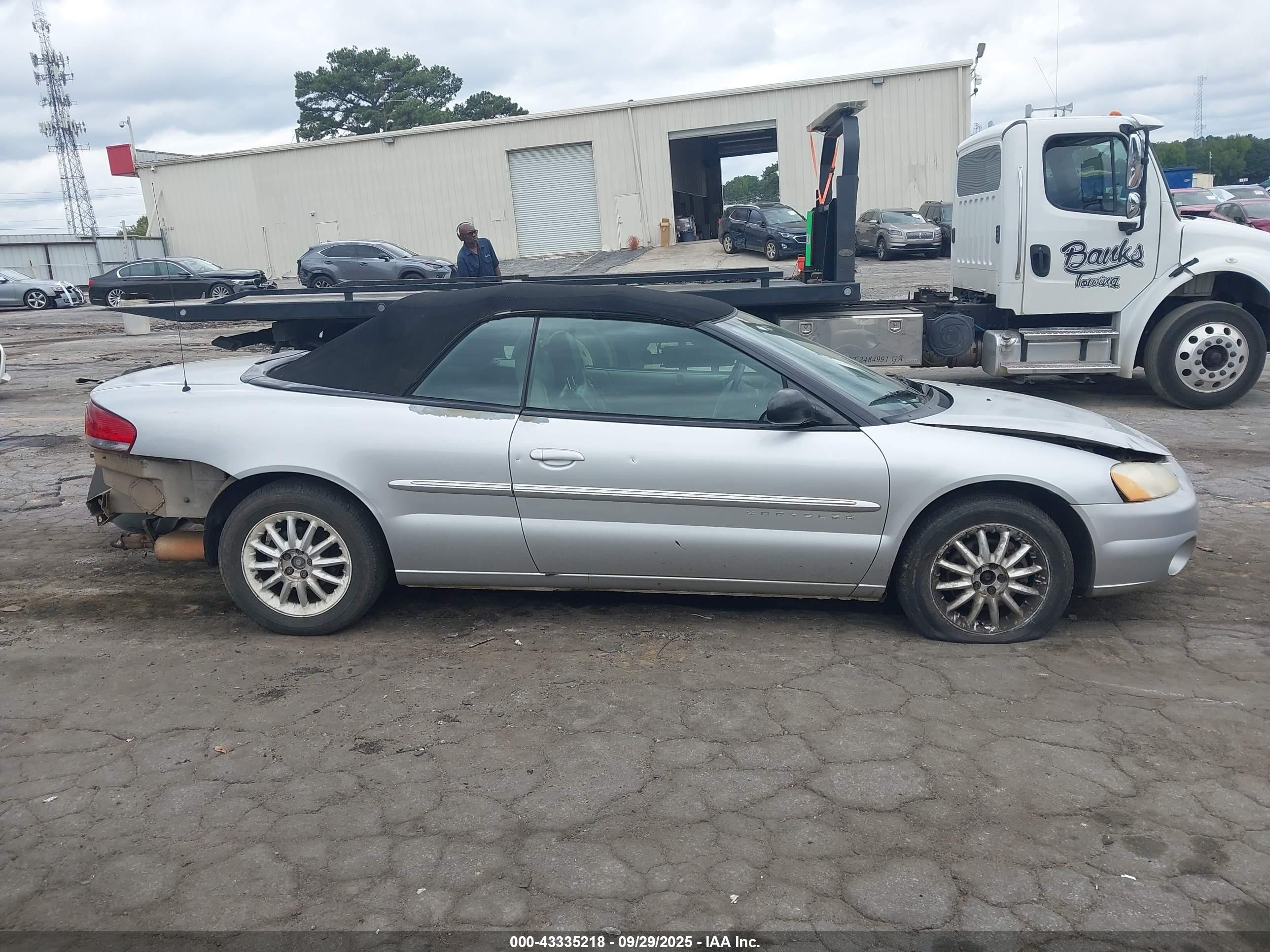 2001 Chrysler Sebring Lxi Серый vin: 1C3EL55UX1N500410