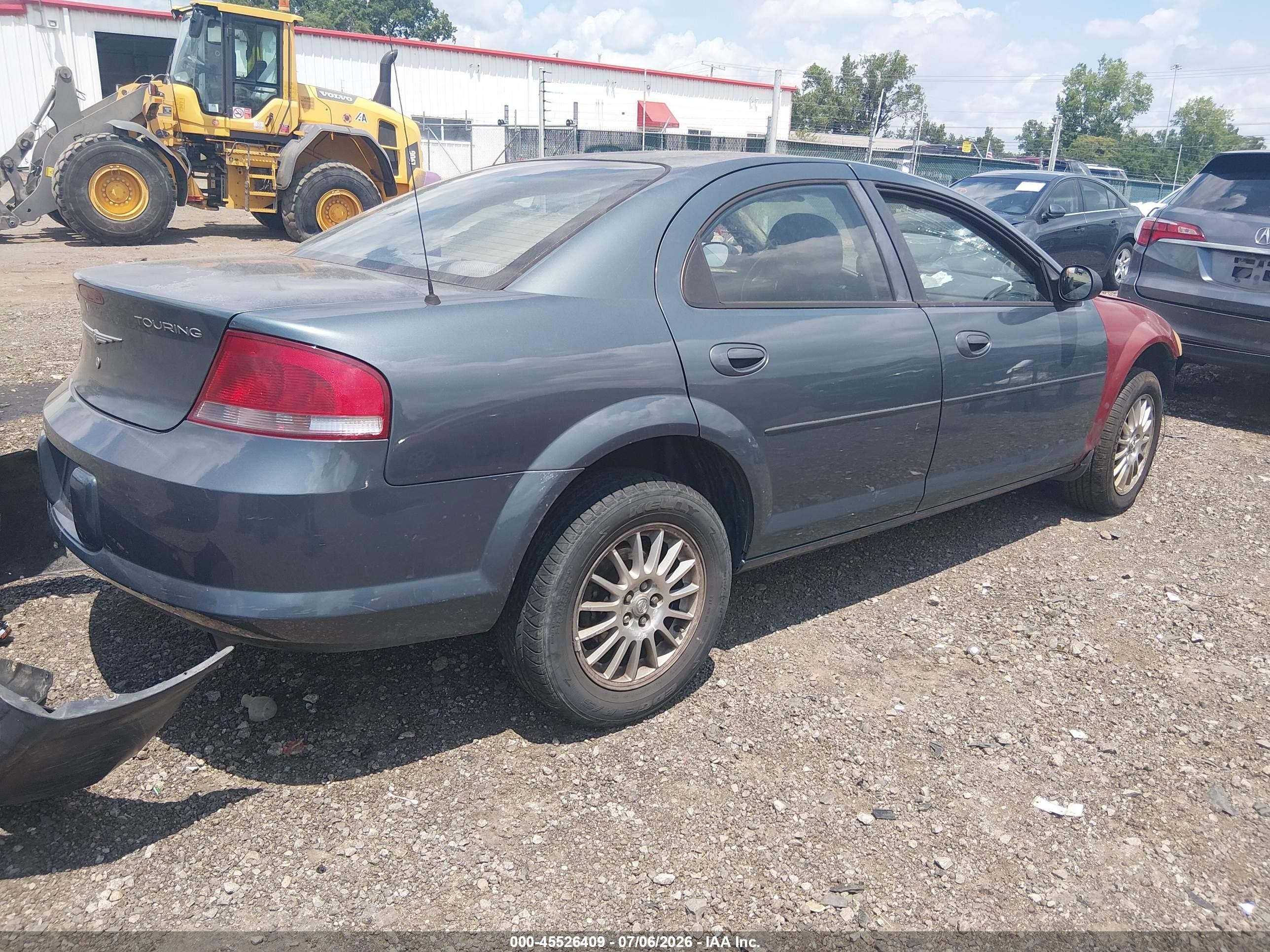 2005 Chrysler Sebring Touring Blue vin: 1C3EL56R05N682456