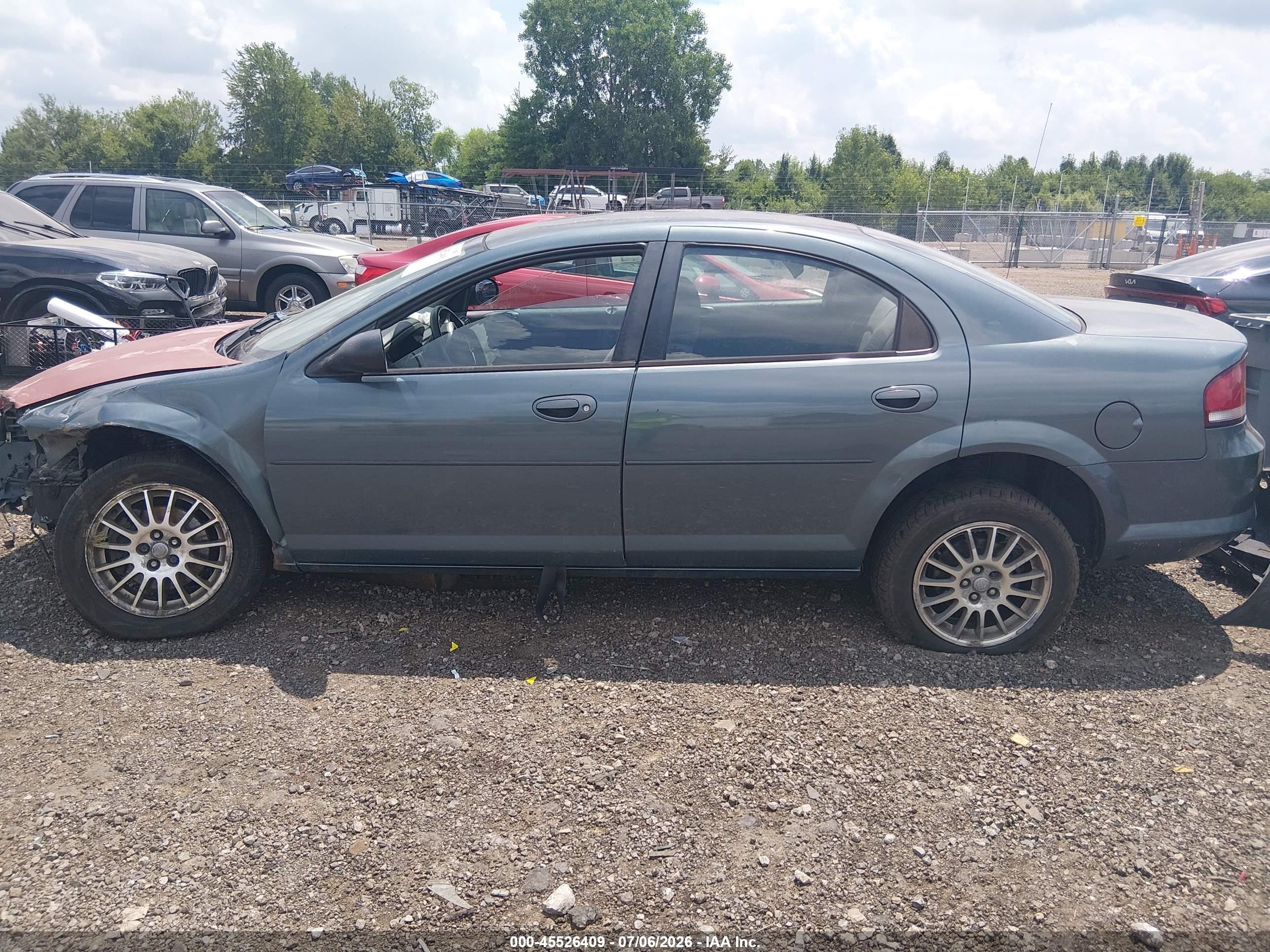 2005 Chrysler Sebring Touring Blue vin: 1C3EL56R05N682456