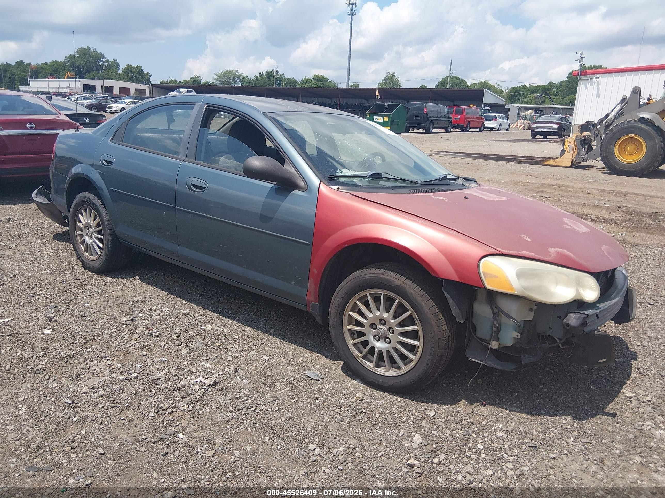 2005 Chrysler Sebring Touring Blue vin: 1C3EL56R05N682456