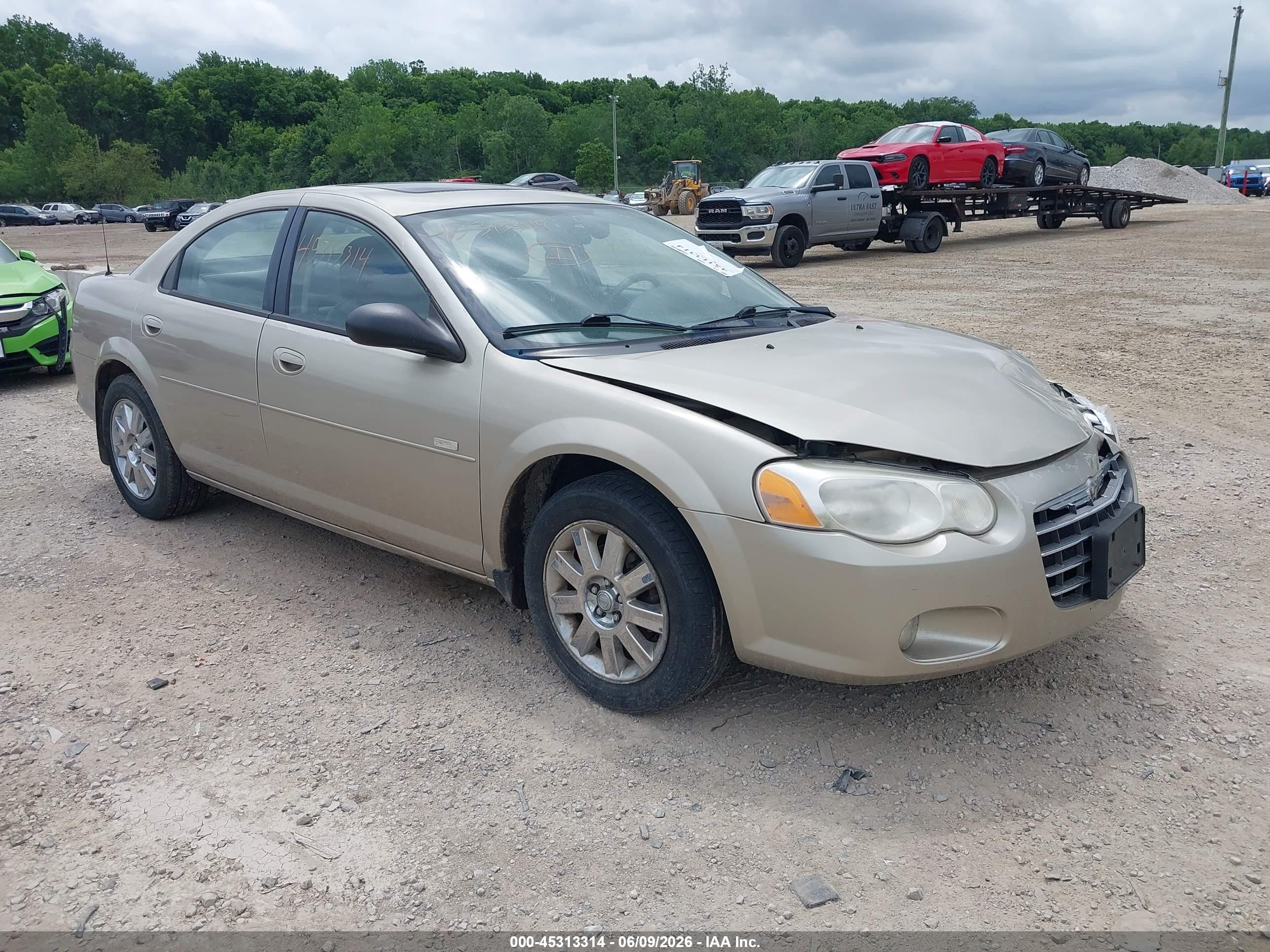 2006 Chrysler Sebring Touring Gold vin: 1C3EL56R26N197544
