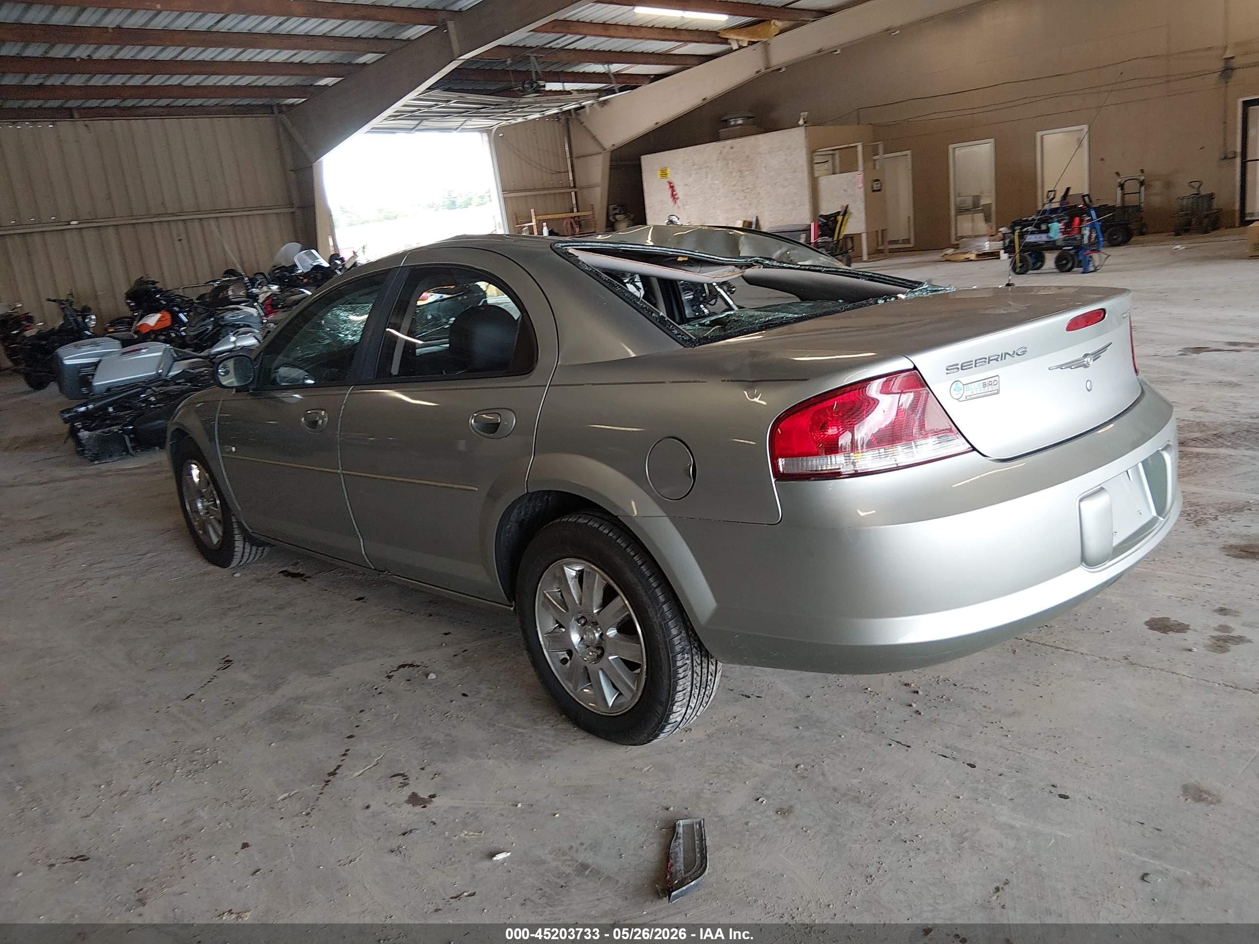 2006 Chrysler Sebring Touring Blue vin: 1C3EL56R86N209955