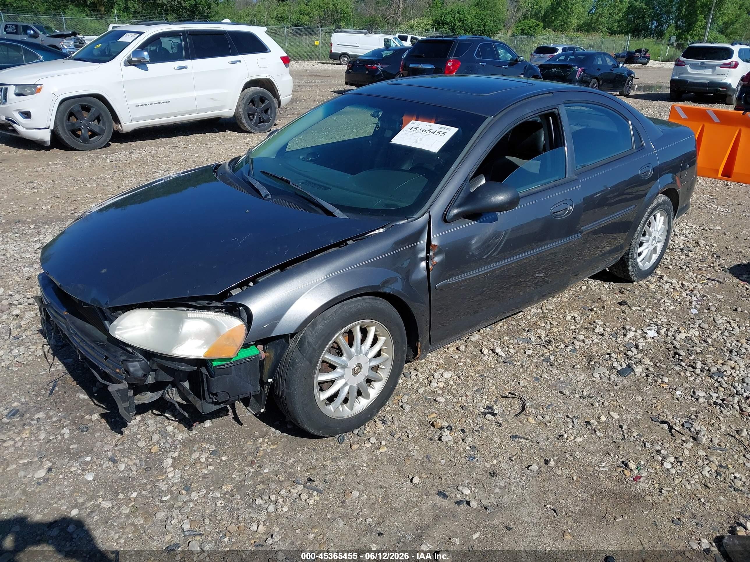 2003 Chrysler Sebring Lxi Gray vin: 1C3EL56T13N601344