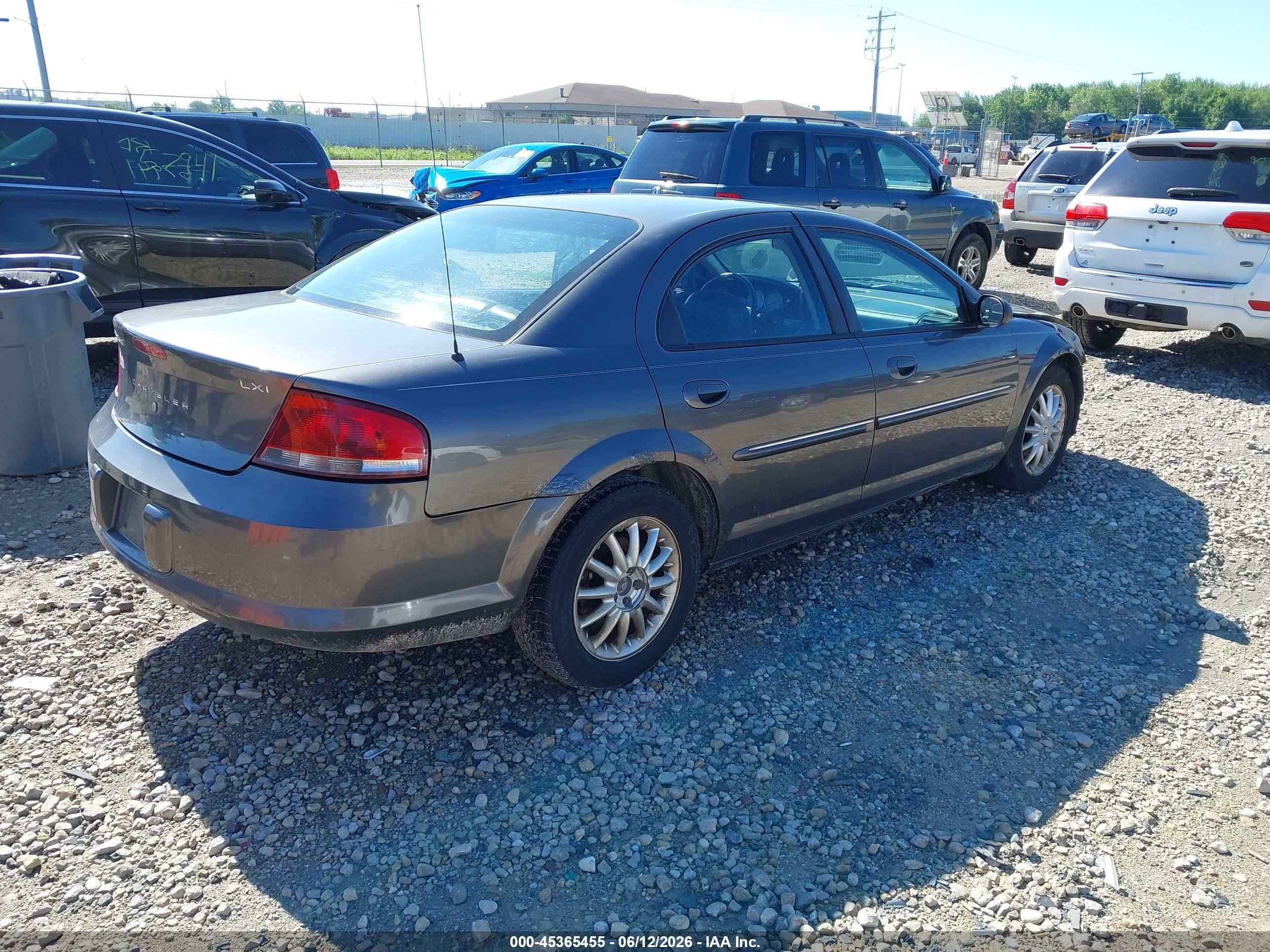 2003 Chrysler Sebring Lxi Gray vin: 1C3EL56T13N601344