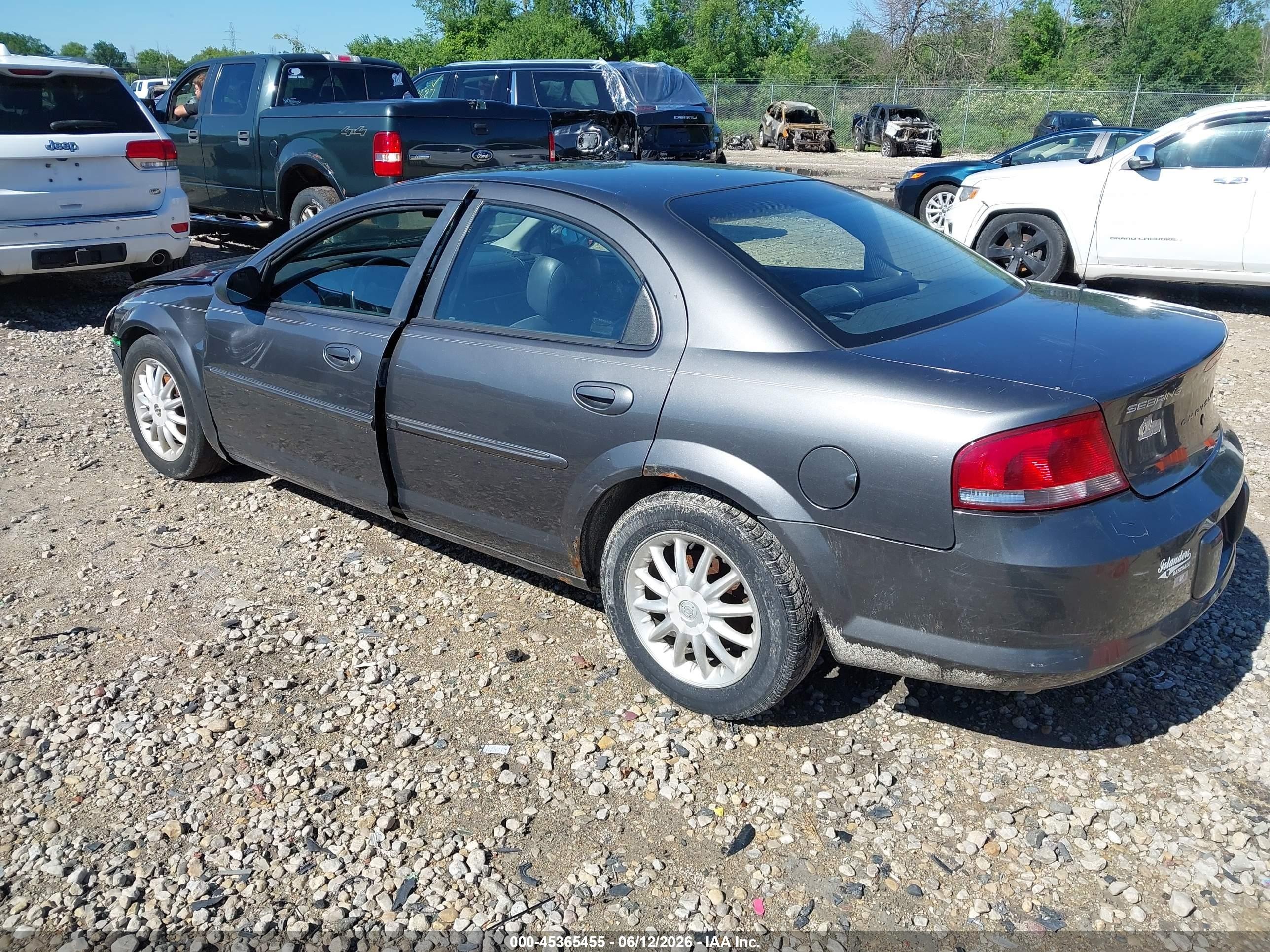 2003 Chrysler Sebring Lxi Gray vin: 1C3EL56T13N601344