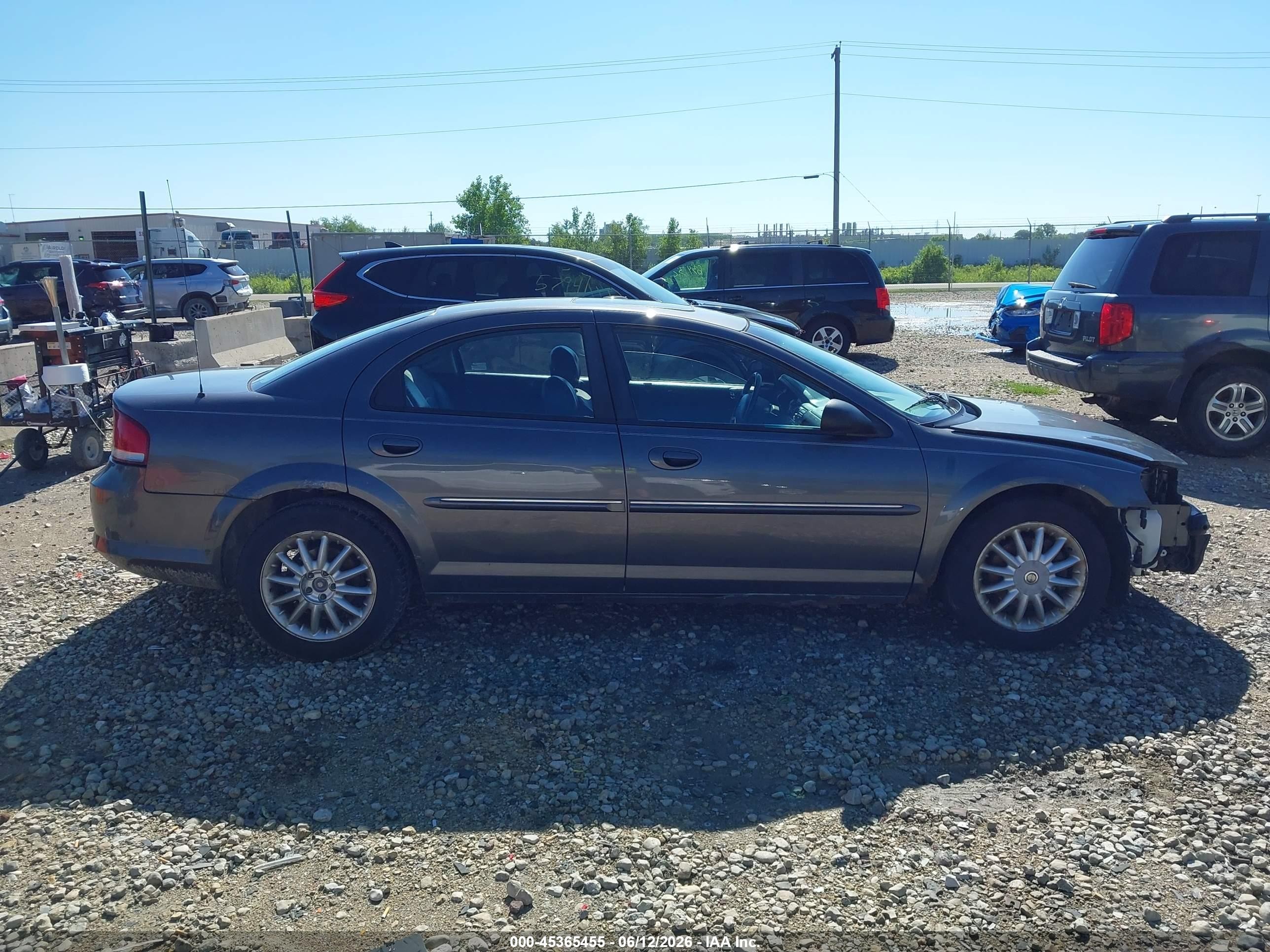 2003 Chrysler Sebring Lxi Gray vin: 1C3EL56T13N601344