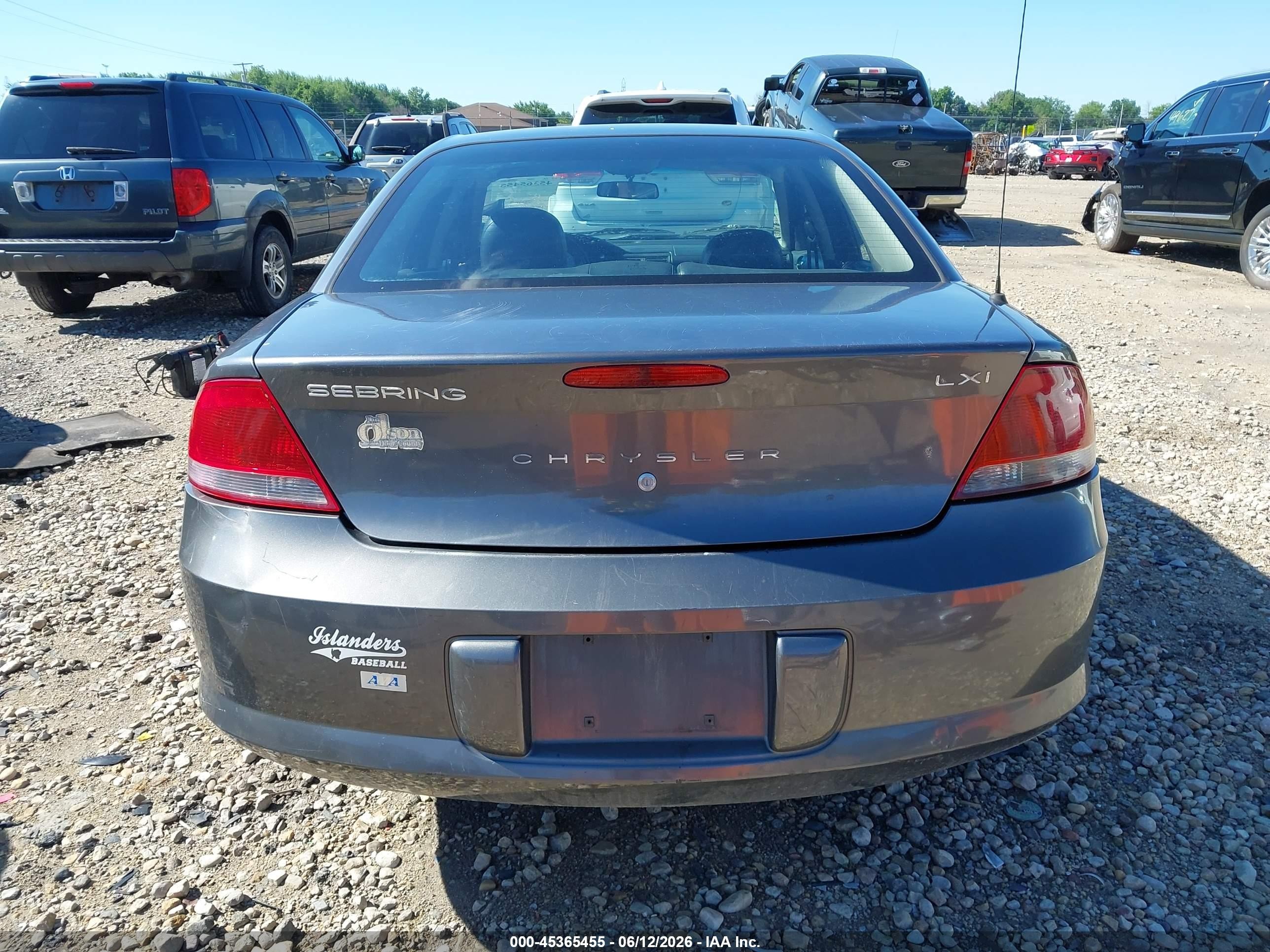 2003 Chrysler Sebring Lxi Gray vin: 1C3EL56T13N601344