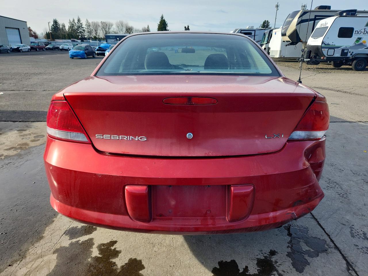2001 Chrysler Sebring Lxi Red vin: 1C3EL56U31N505513