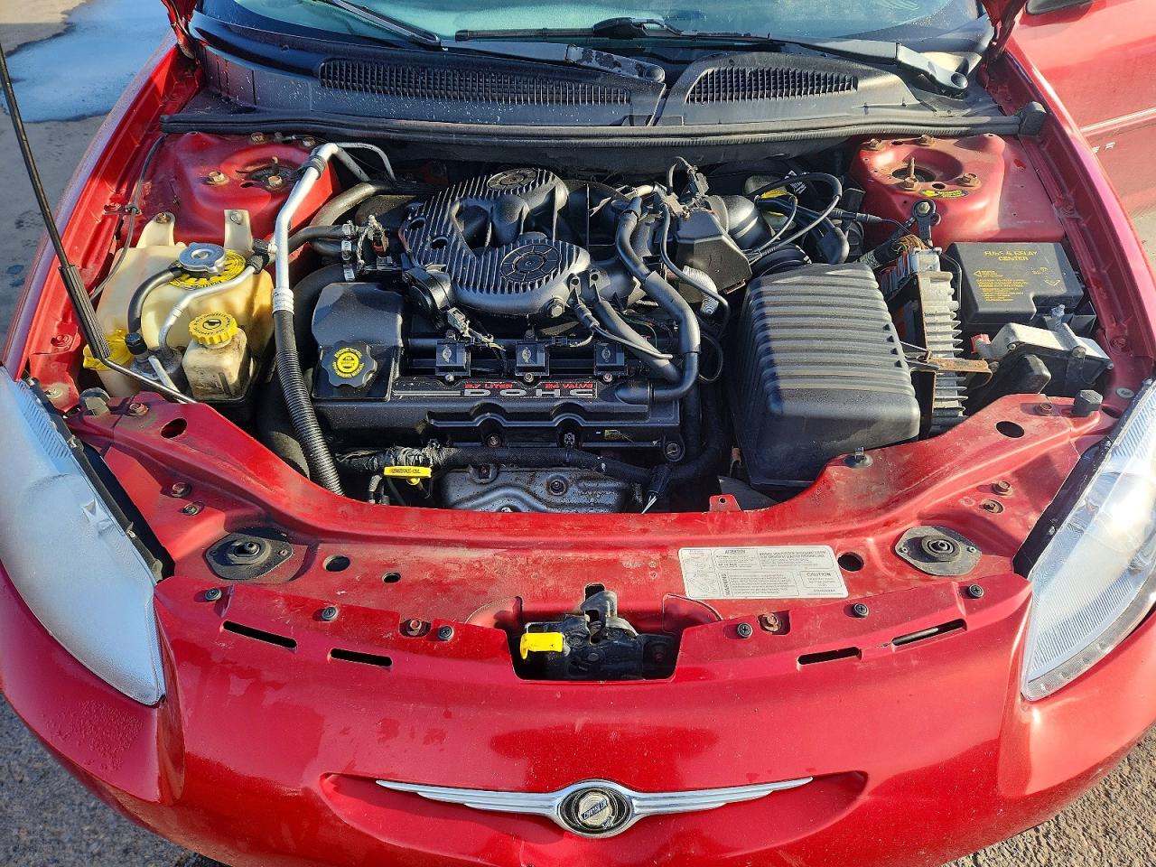 2001 Chrysler Sebring Lxi Red vin: 1C3EL56U31N505513