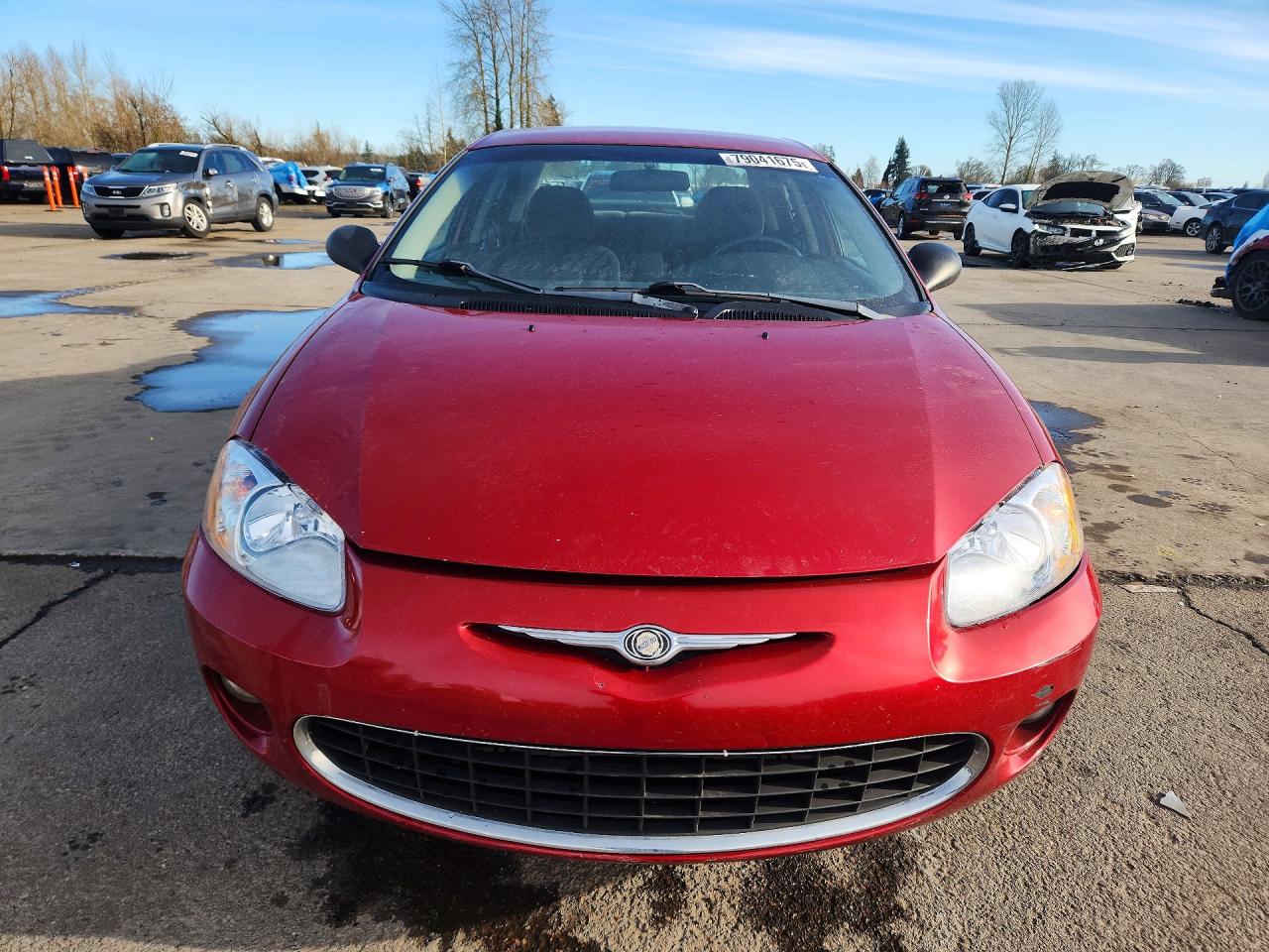 2001 Chrysler Sebring Lxi Red vin: 1C3EL56U31N505513