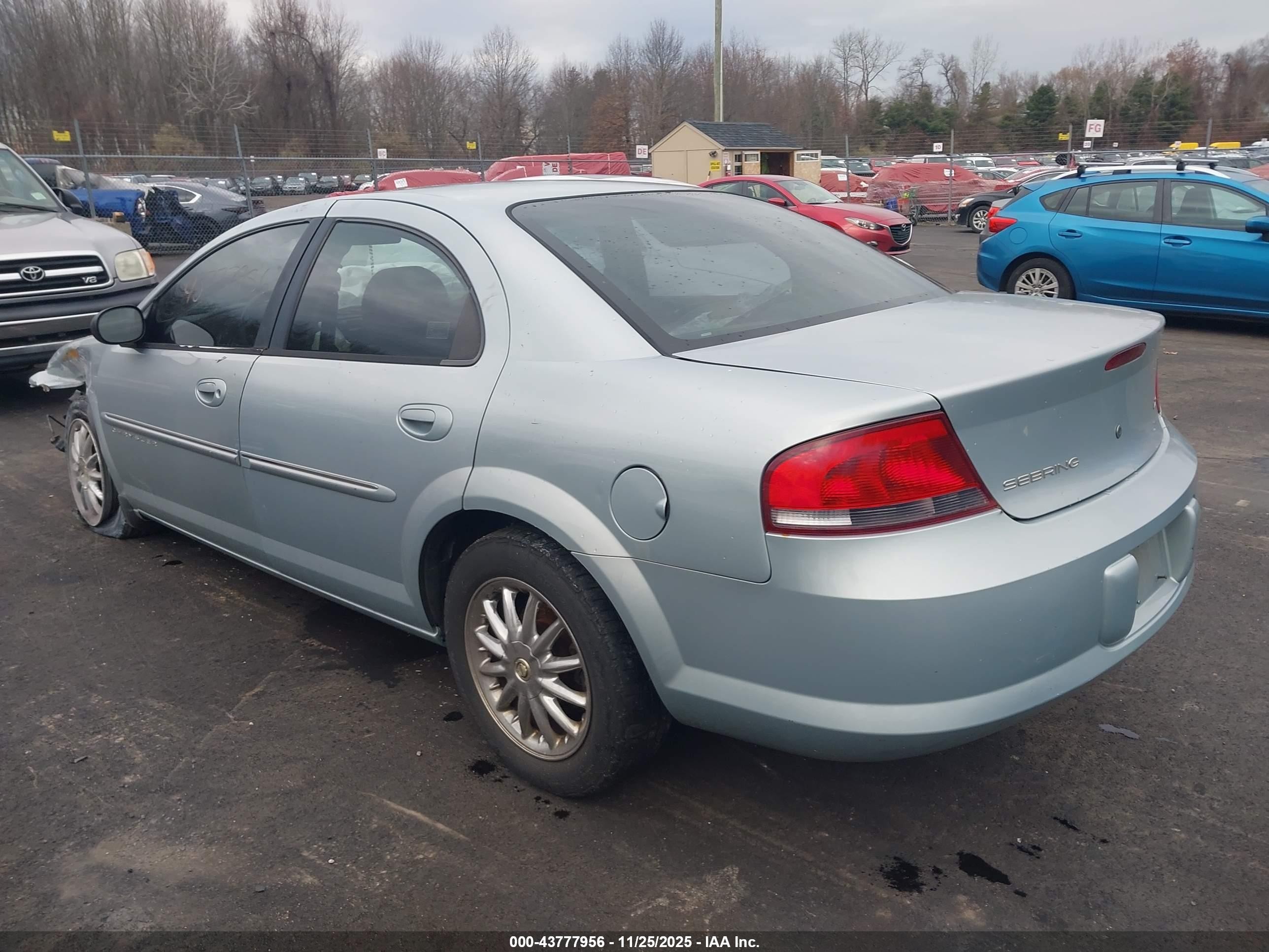 2001 Chrysler Sebring Lxi Silver vin: 1C3EL56U61N641232