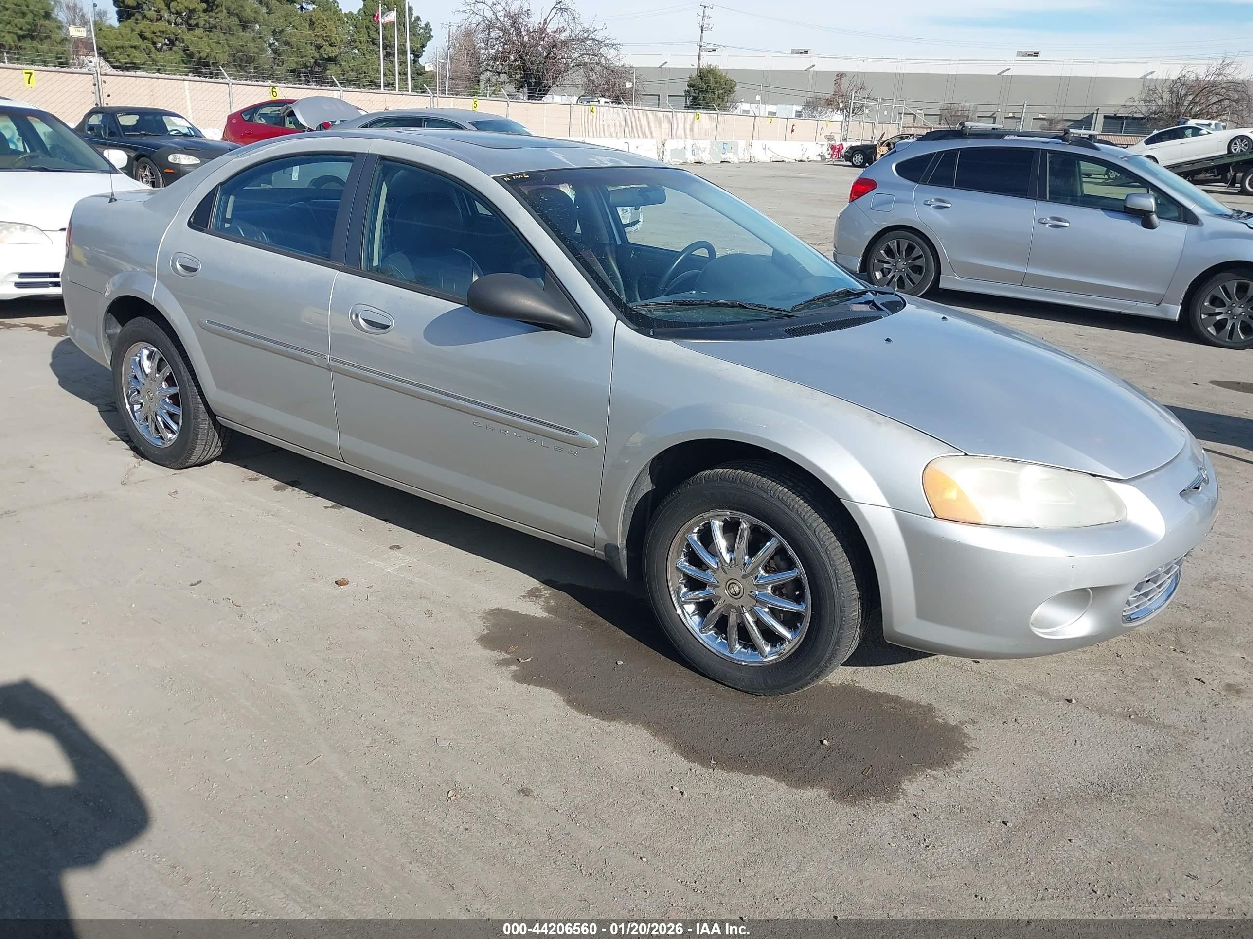 2001 Chrysler Sebring Lxi Silver vin: 1C3EL56UX1N524964