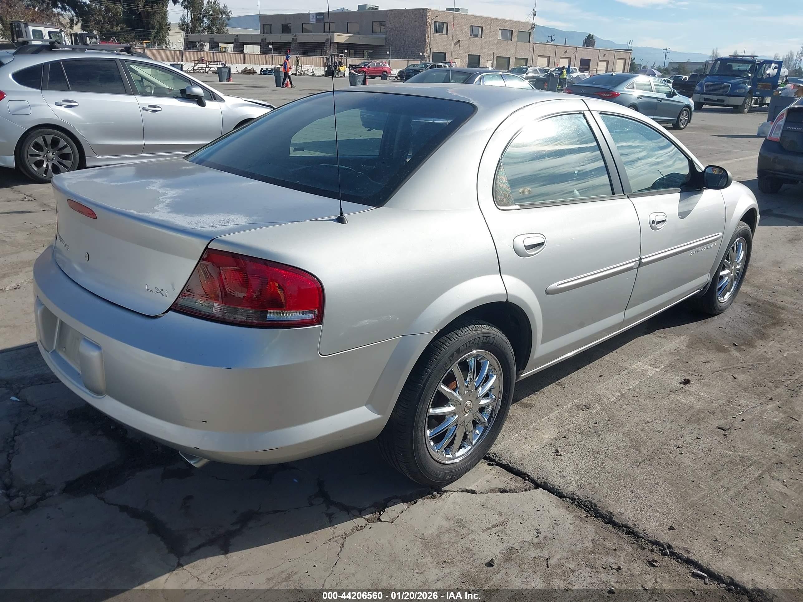 2001 Chrysler Sebring Lxi Silver vin: 1C3EL56UX1N524964