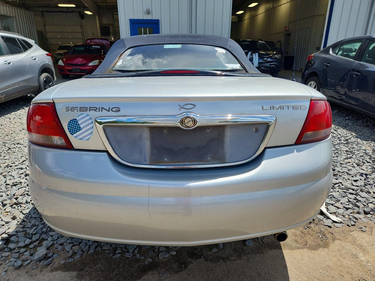 2002 Chrysler Sebring Limited Silver vin: 1C3EL65R02N257340