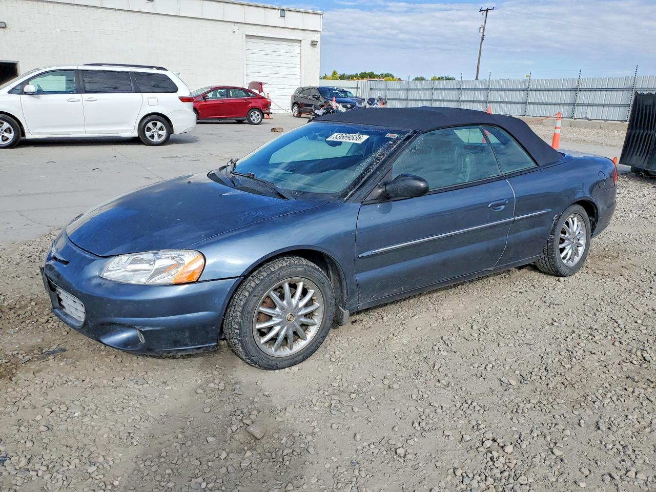 2002 Chrysler Sebring Limited Gray vin: 1C3EL65R02N350424
