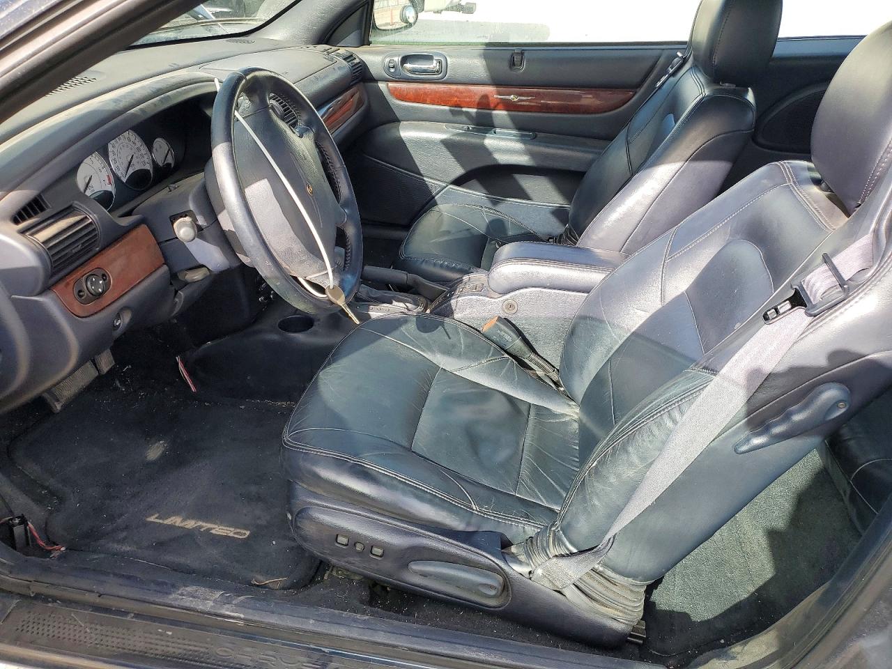 2002 Chrysler Sebring Limited Gray vin: 1C3EL65R02N350424