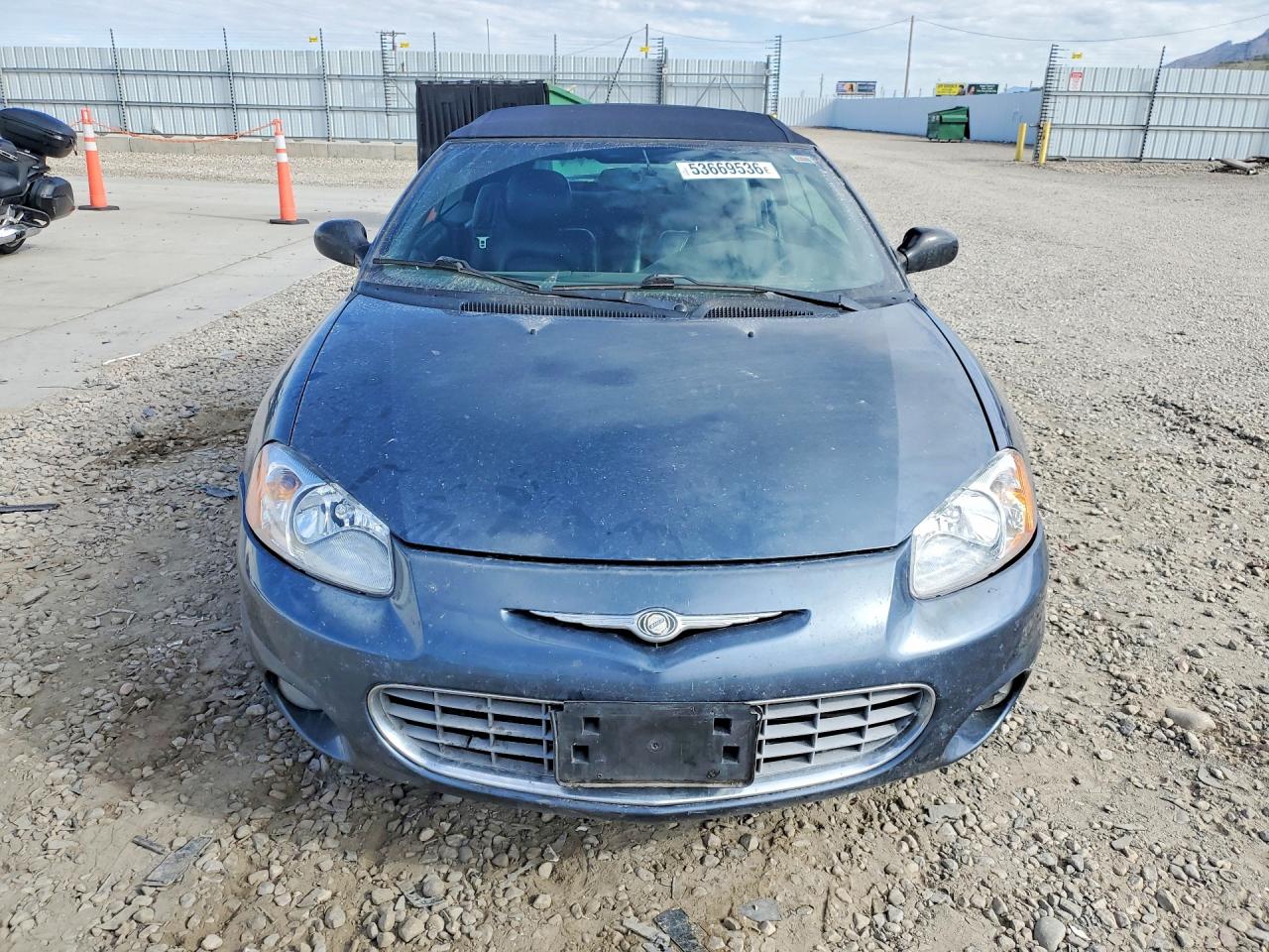 2002 Chrysler Sebring Limited Gray vin: 1C3EL65R02N350424