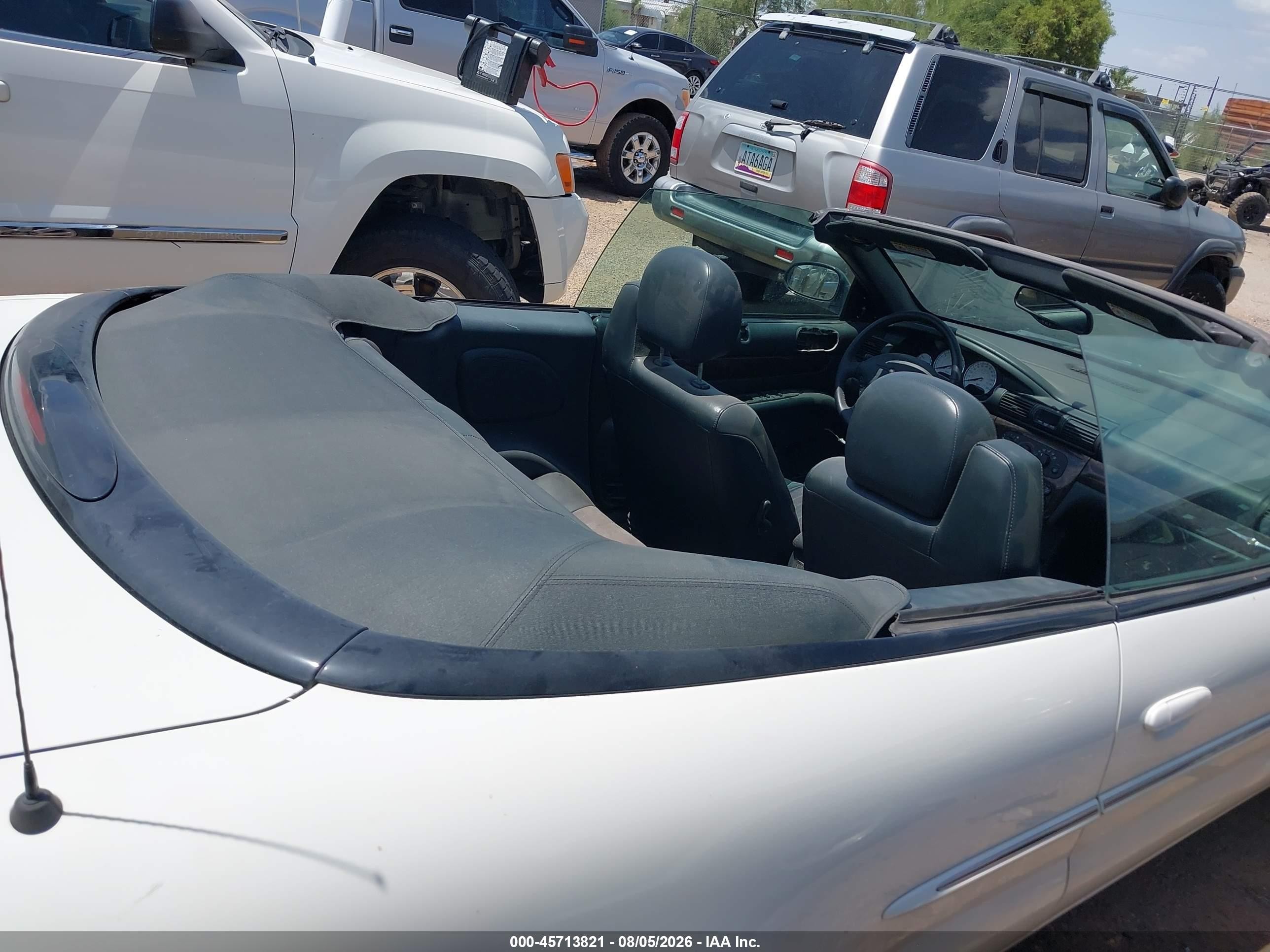 2004 Chrysler Sebring Limited White vin: 1C3EL65R04N127304