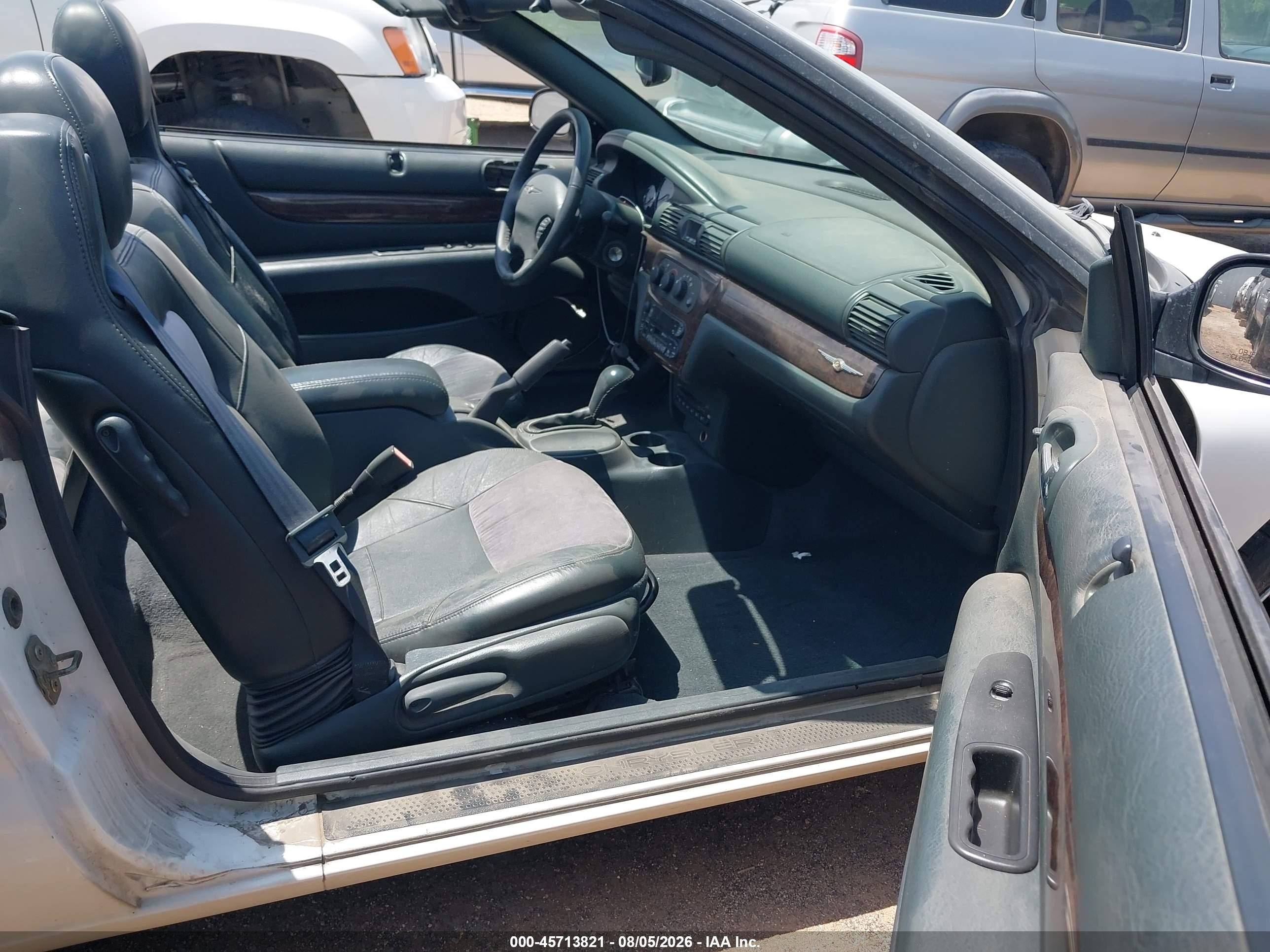 2004 Chrysler Sebring Limited White vin: 1C3EL65R04N127304