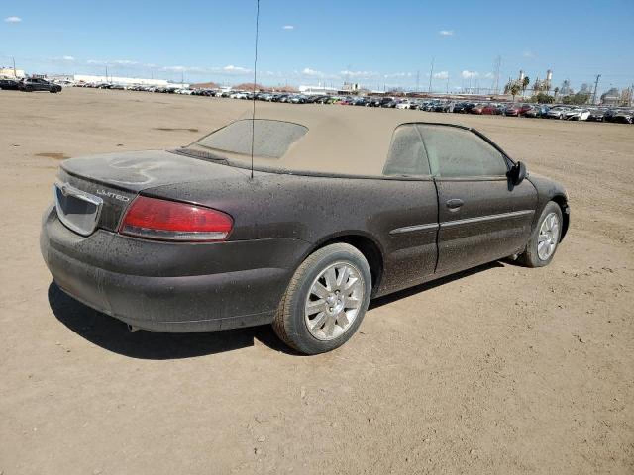 2004 Chrysler Sebring Limited Black vin: 1C3EL65R24N154648