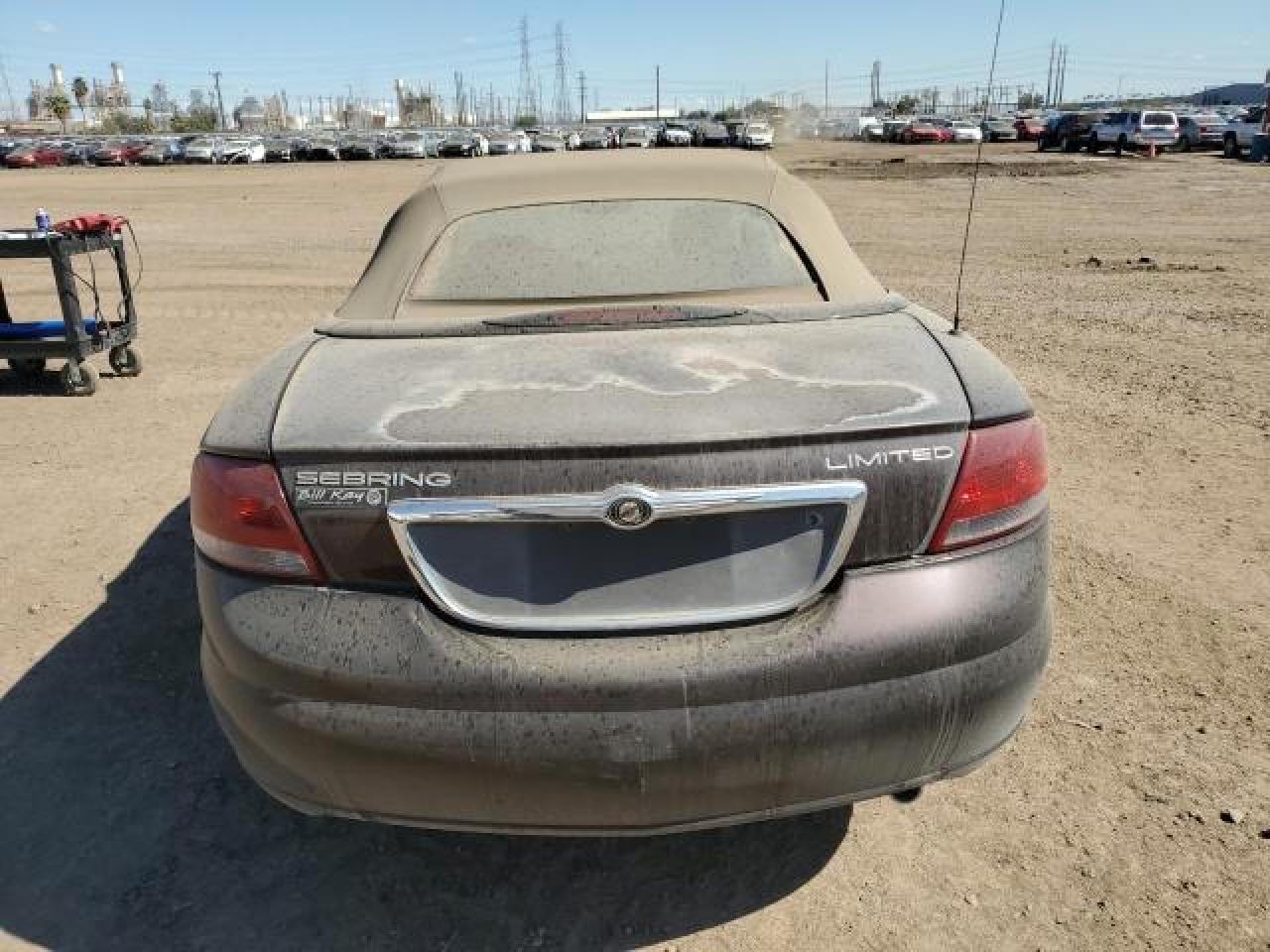 2004 Chrysler Sebring Limited Black vin: 1C3EL65R24N154648