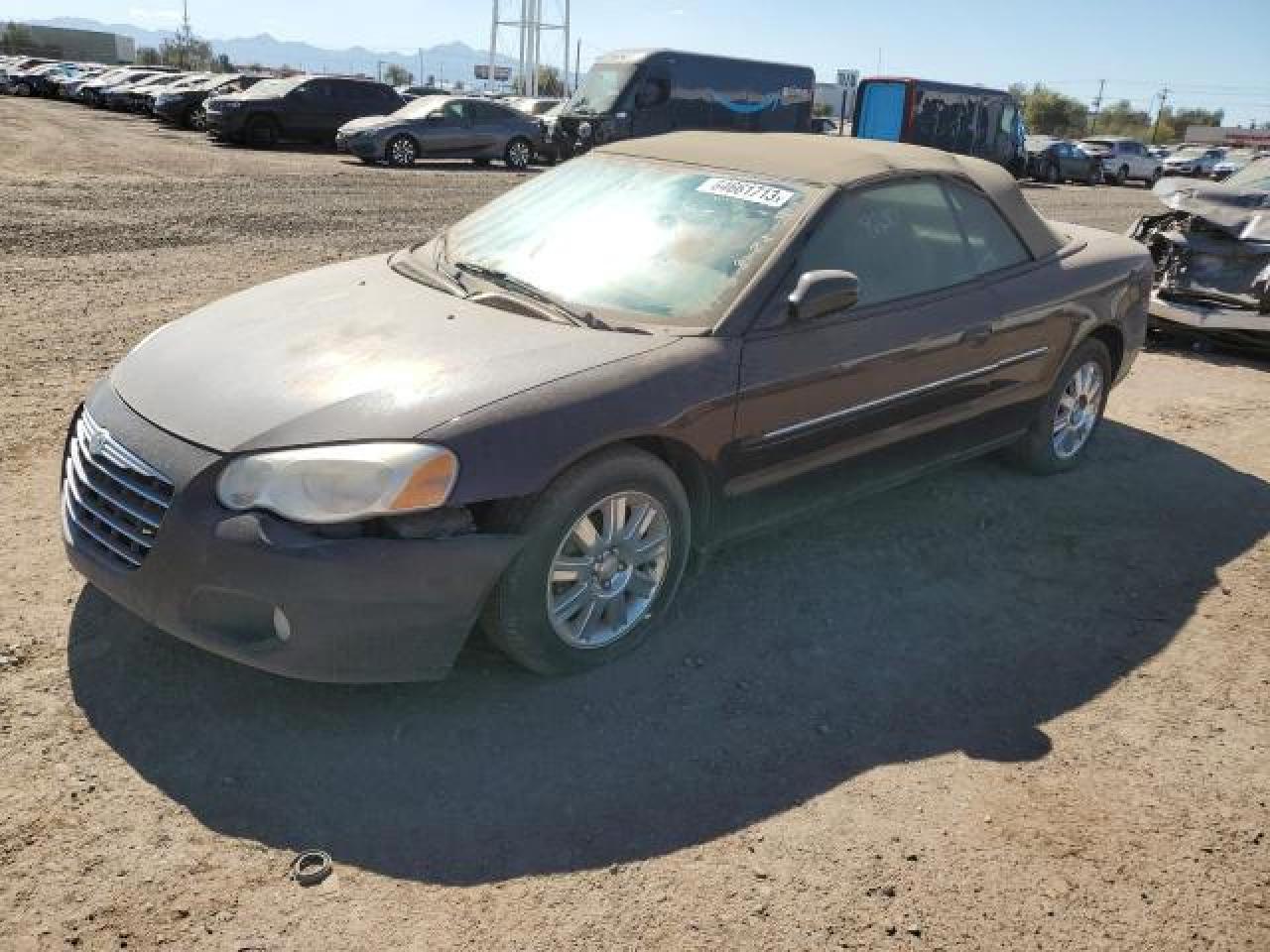 2004 Chrysler Sebring Limited Black vin: 1C3EL65R24N154648