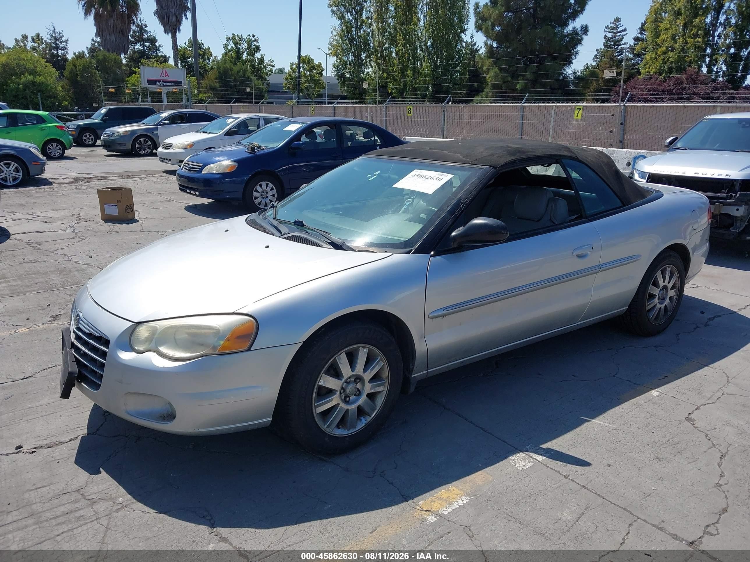 2005 Chrysler Sebring Limited Silver vin: 1C3EL65R25N645982
