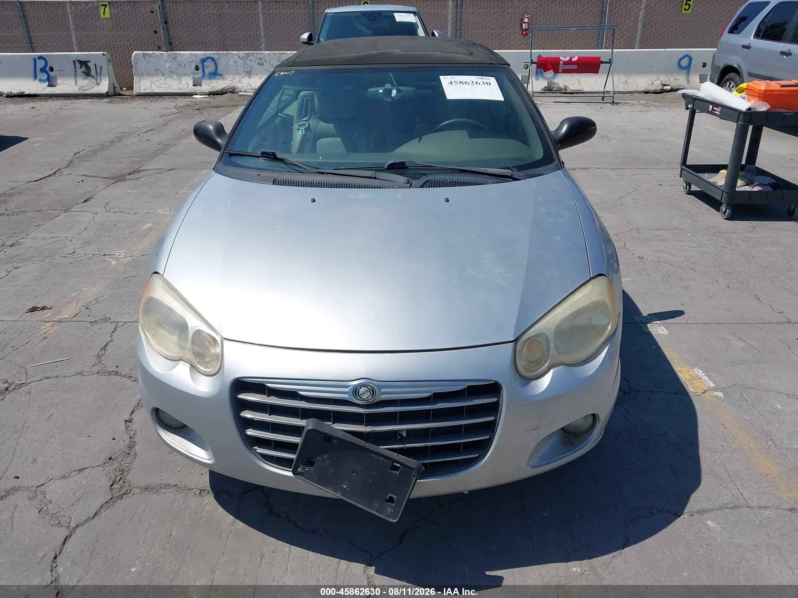2005 Chrysler Sebring Limited Silver vin: 1C3EL65R25N645982