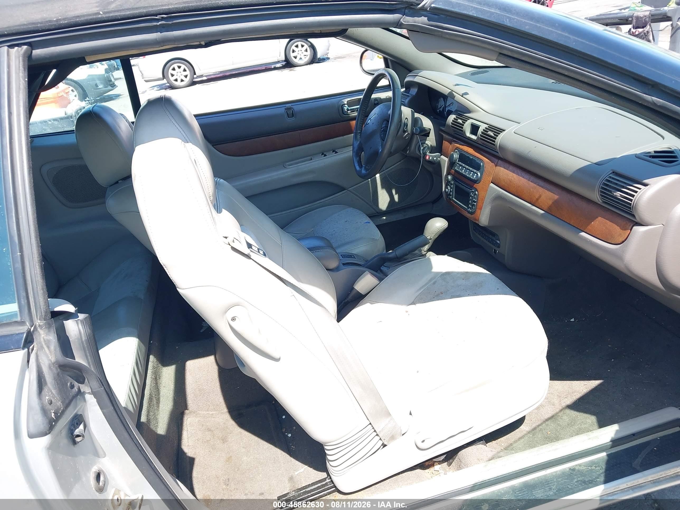 2005 Chrysler Sebring Limited Silver vin: 1C3EL65R25N645982