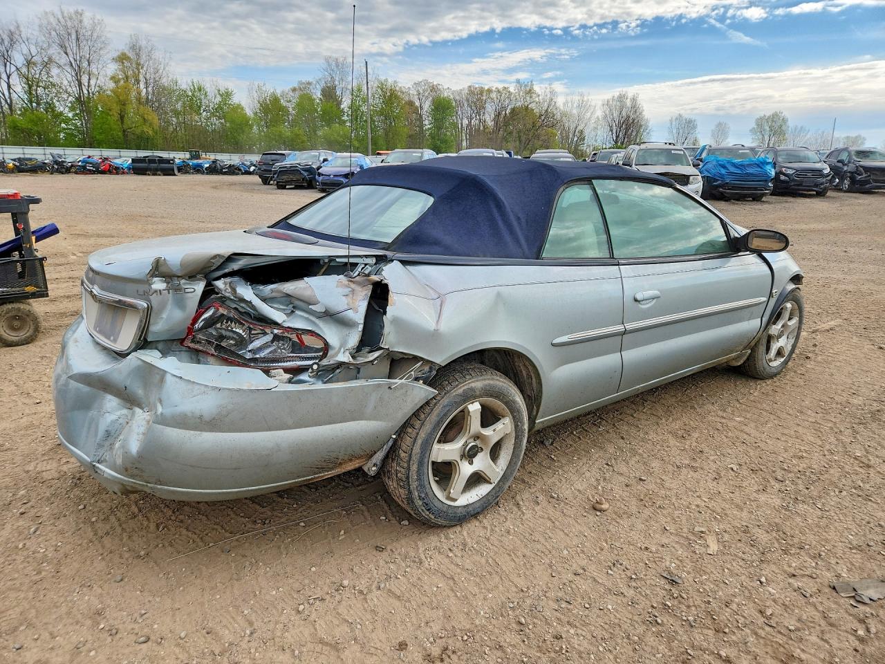 2002 Chrysler Sebring Limited Silver vin: 1C3EL65R42N350457