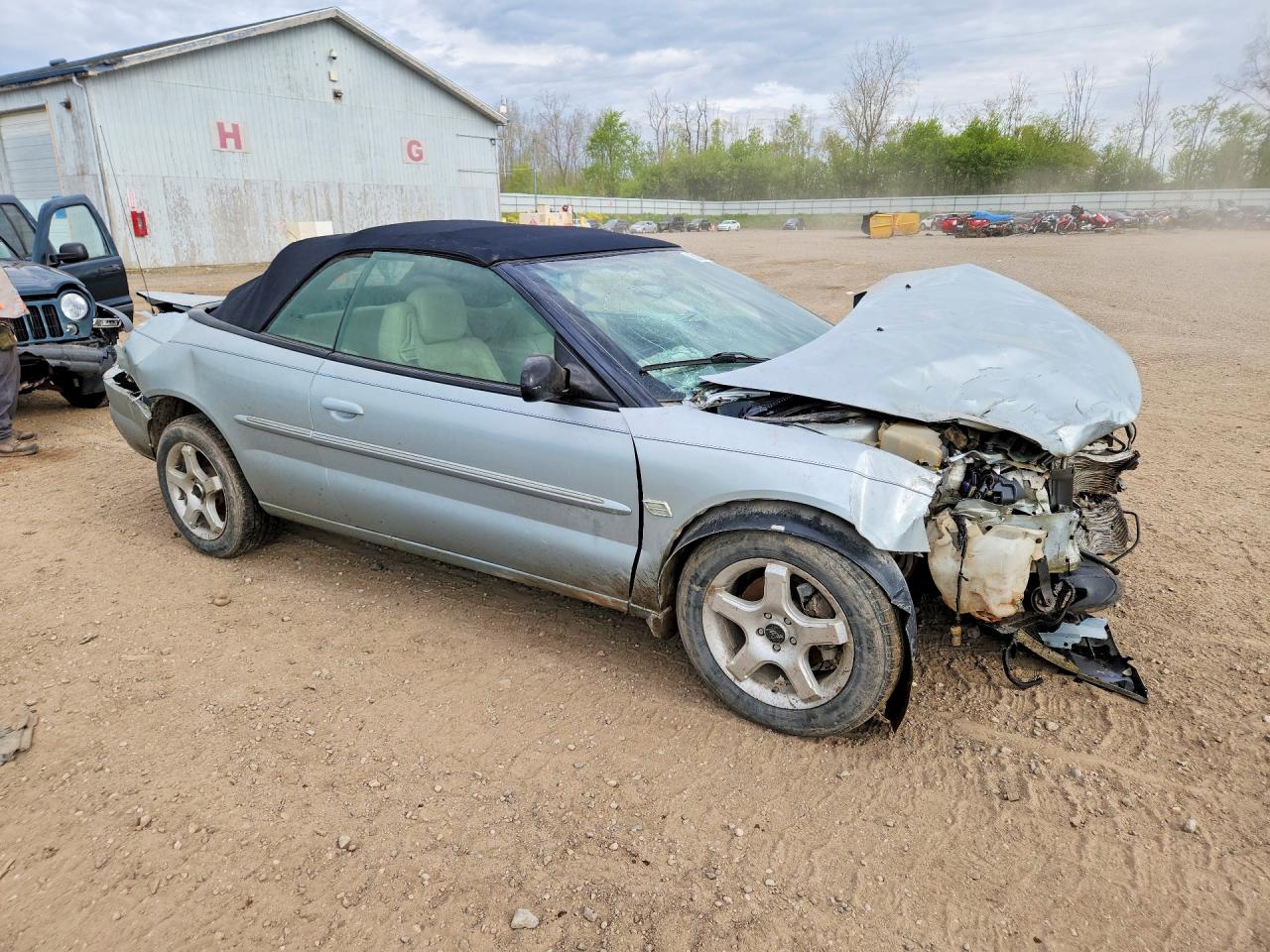 2002 Chrysler Sebring Limited Silver vin: 1C3EL65R42N350457