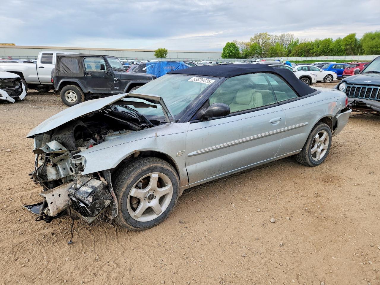 2002 Chrysler Sebring Limited Silver vin: 1C3EL65R42N350457