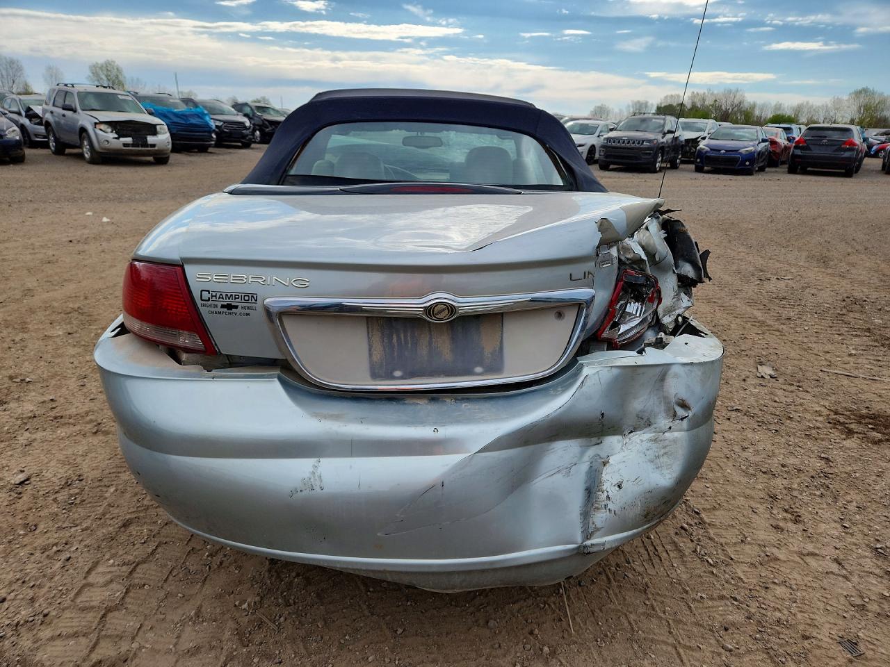 2002 Chrysler Sebring Limited Silver vin: 1C3EL65R42N350457