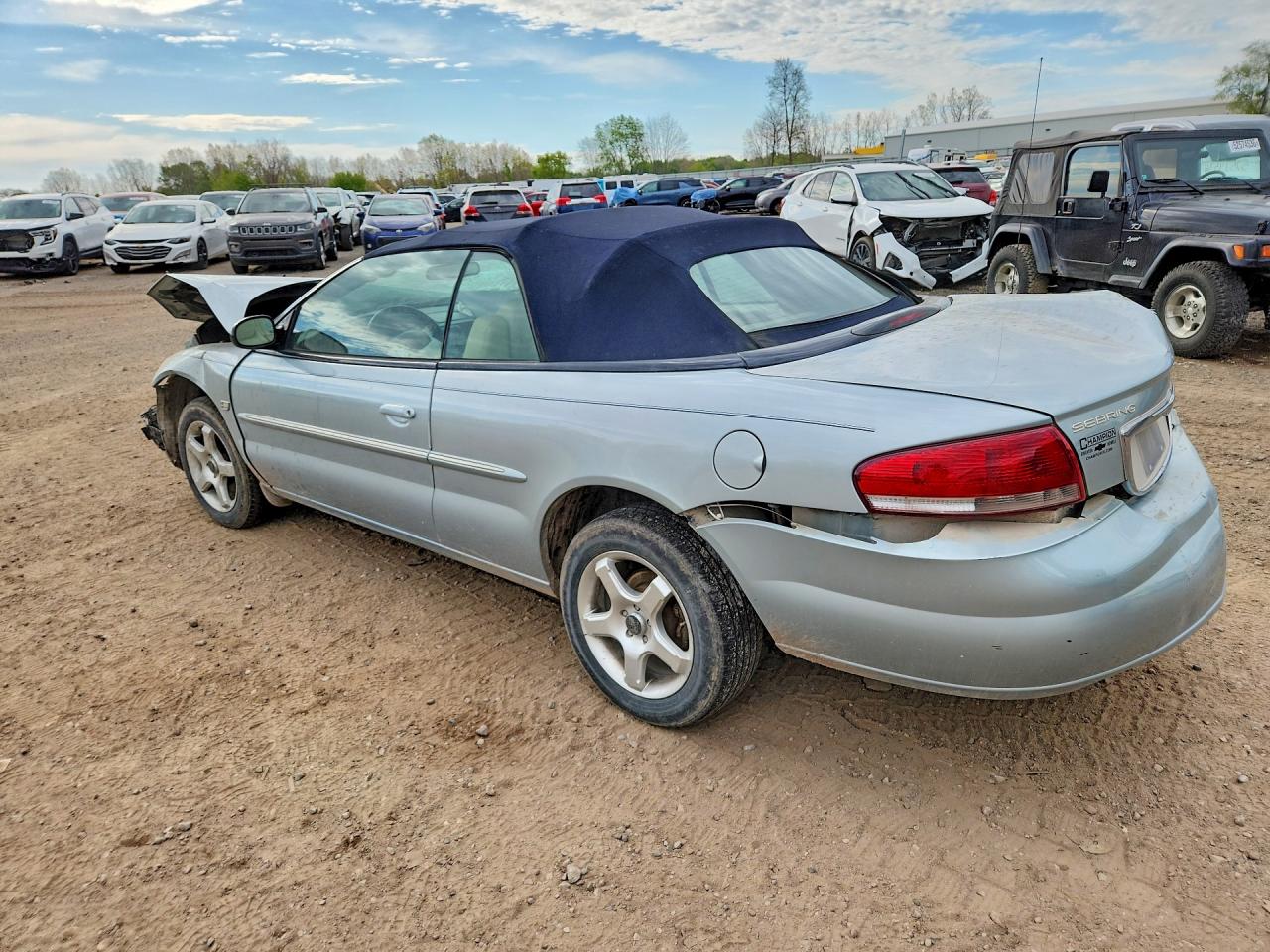 2002 Chrysler Sebring Limited Silver vin: 1C3EL65R42N350457