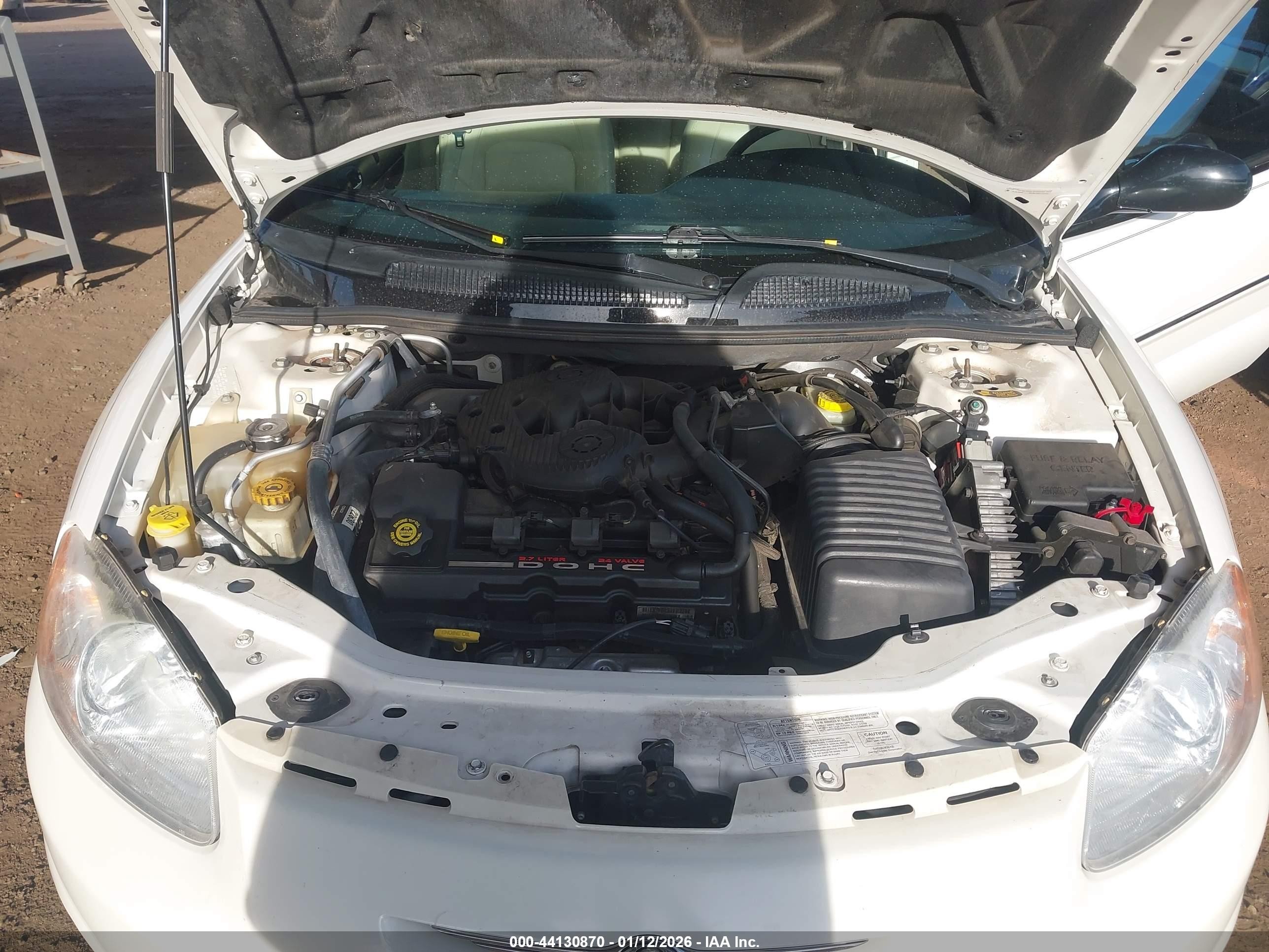2002 Chrysler Sebring Limited White vin: 1C3EL65R52N289782