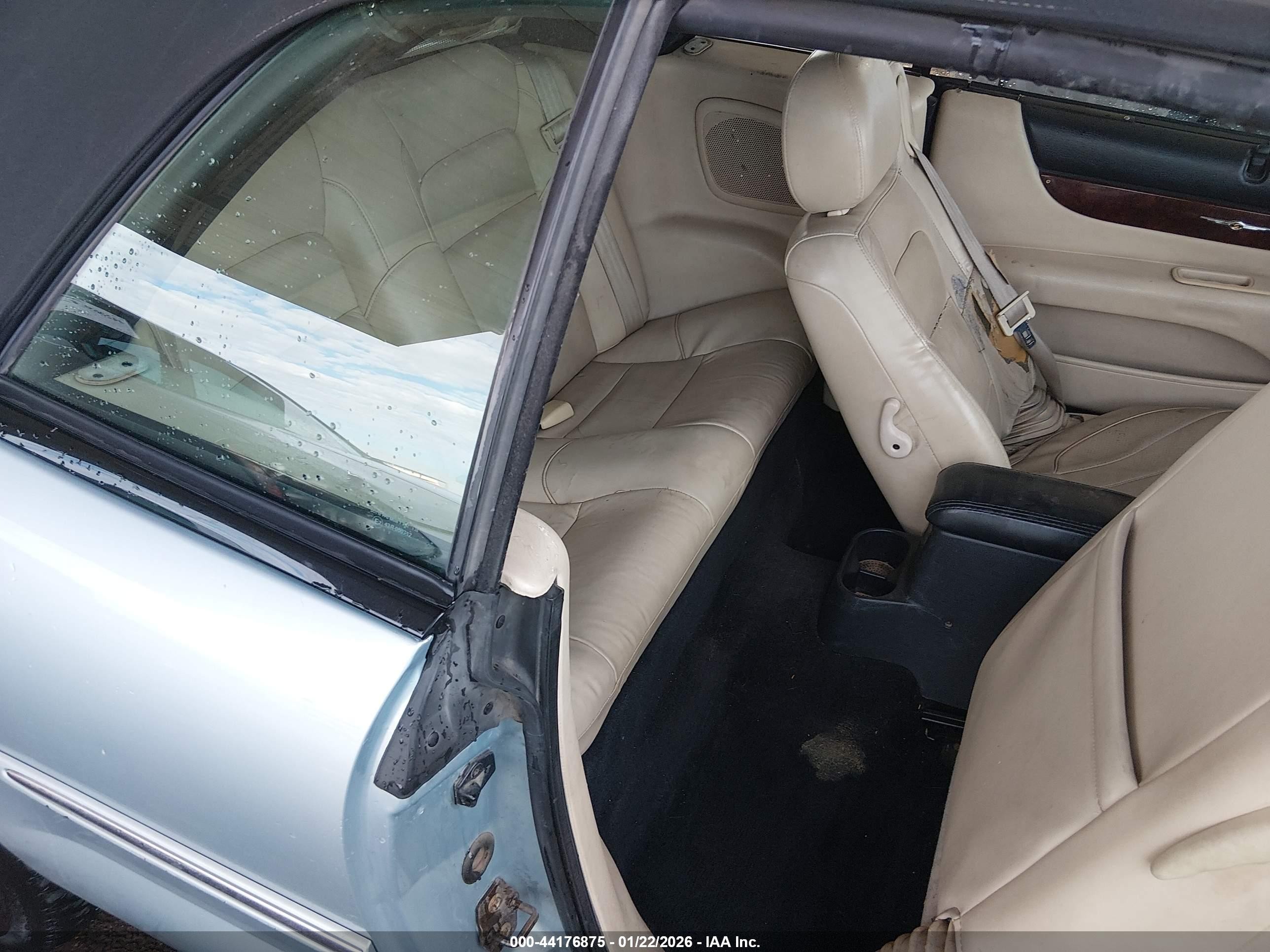 2002 Chrysler Sebring Limited Blue vin: 1C3EL65R72N101506