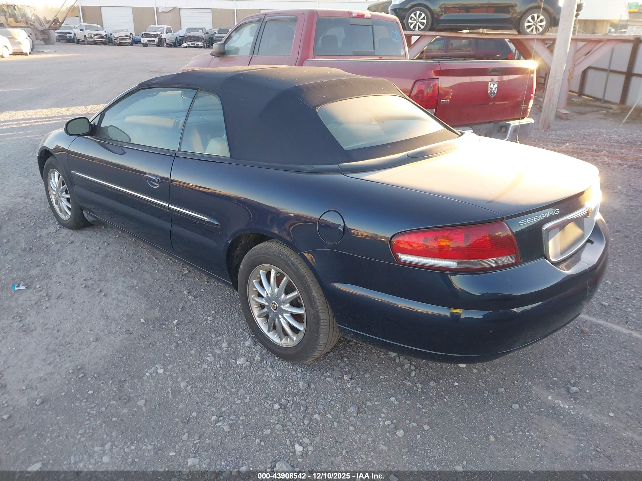 2002 Chrysler Sebring Limited Dark Blue vin: 1C3EL65R72N286771