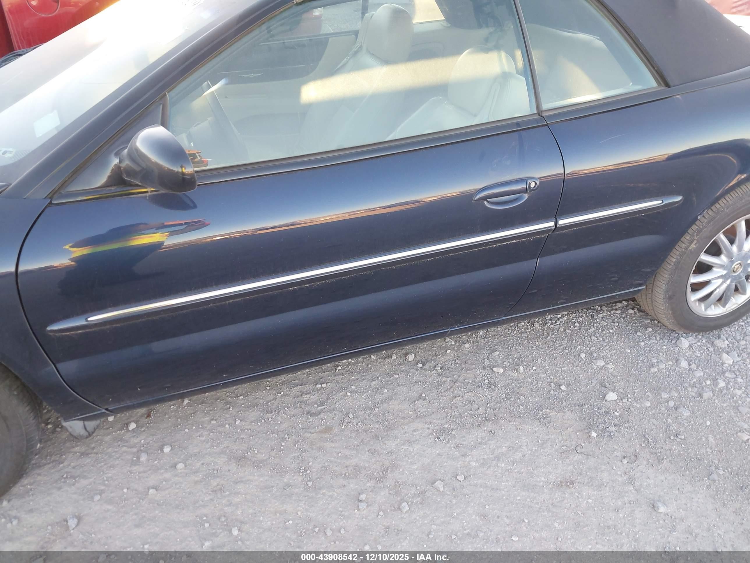 2002 Chrysler Sebring Limited Dark Blue vin: 1C3EL65R72N286771